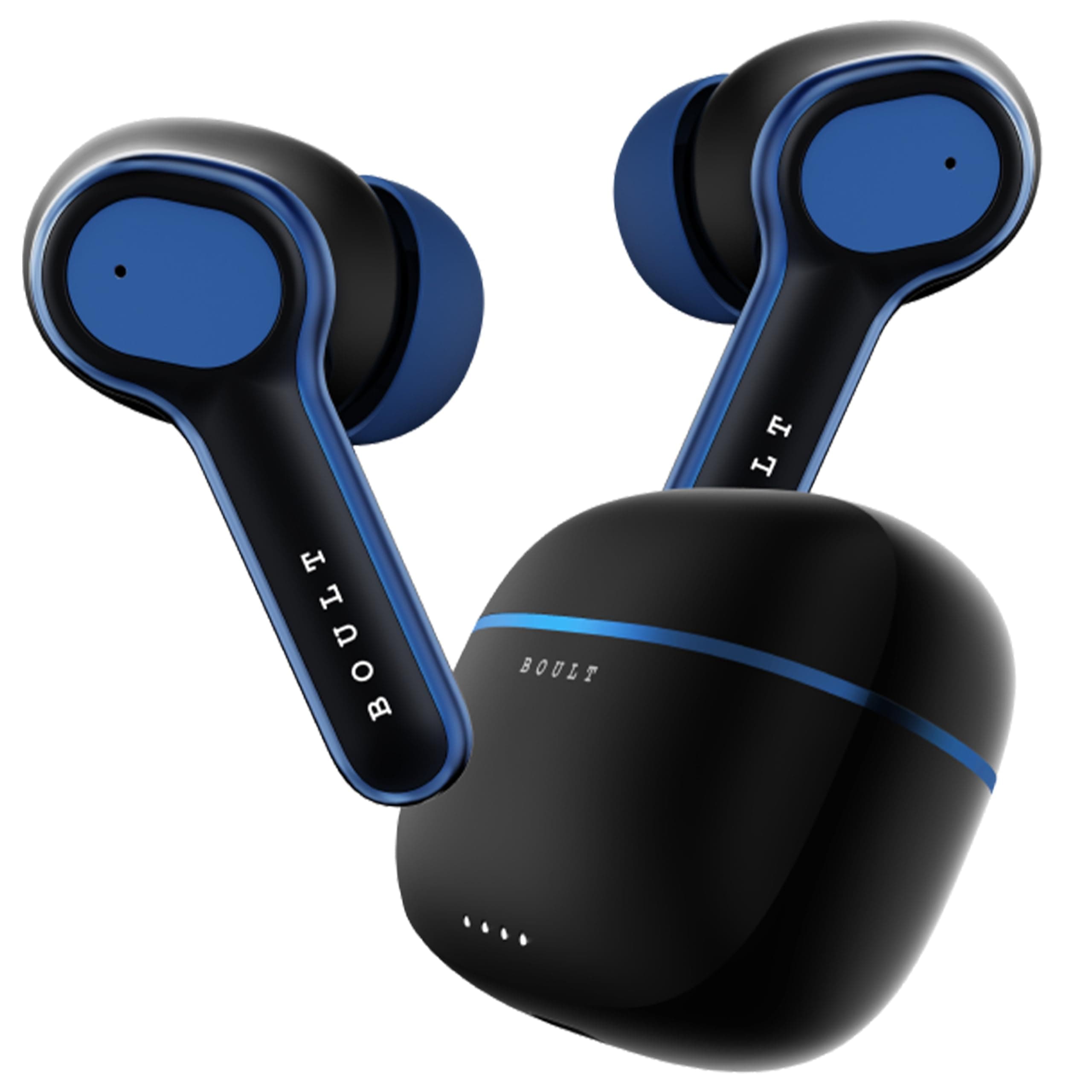 Boult Audio Curve Buds Pro with Massive 100H Playtime, 4 Mics Clear Calling, 40ms Low Latency Gaming, 10mm Bass Drivers, 3 Equalizer Modes, Bluetooth 5.3 True Wireless in Ear Earbuds (Nautical Black)