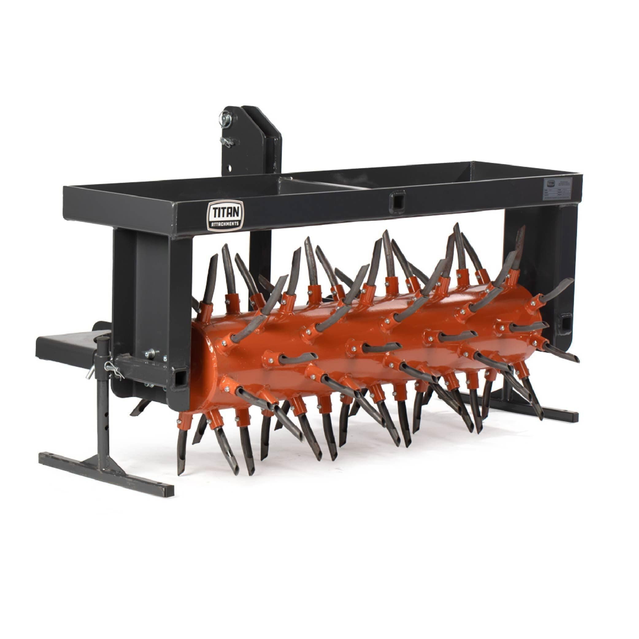 50" 3-Point Drum Filled Plug Aerator Fits Cat 1 and 2 Tractors 68 Coring Plugs