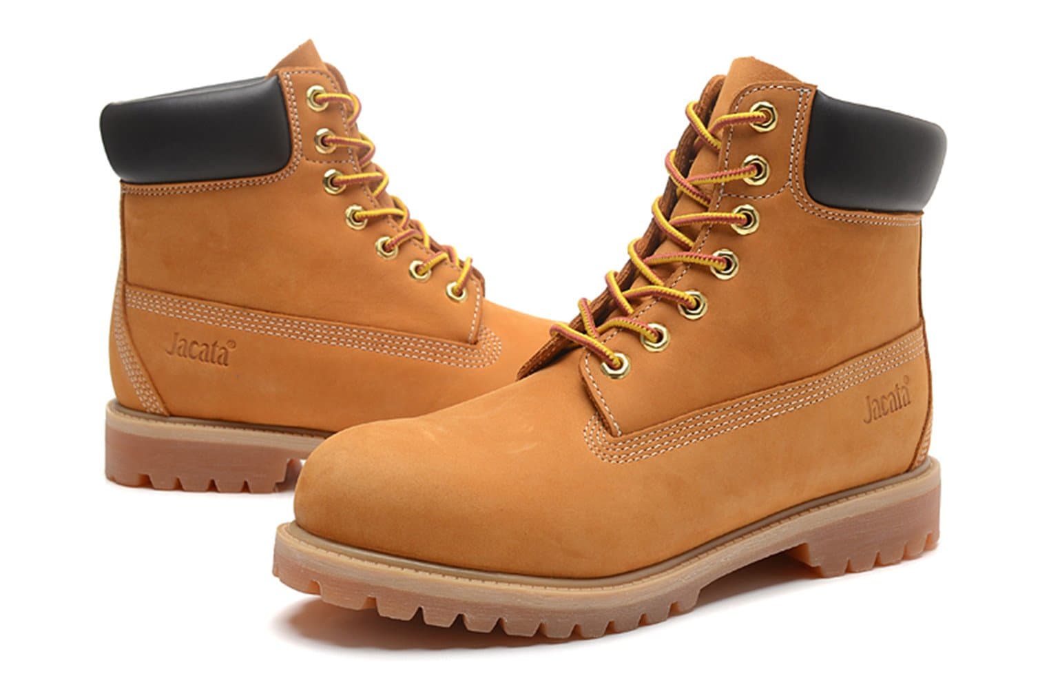 Jacata Men's 6" Wedge Waterproof Work Boot,Wheat,10 D(M)