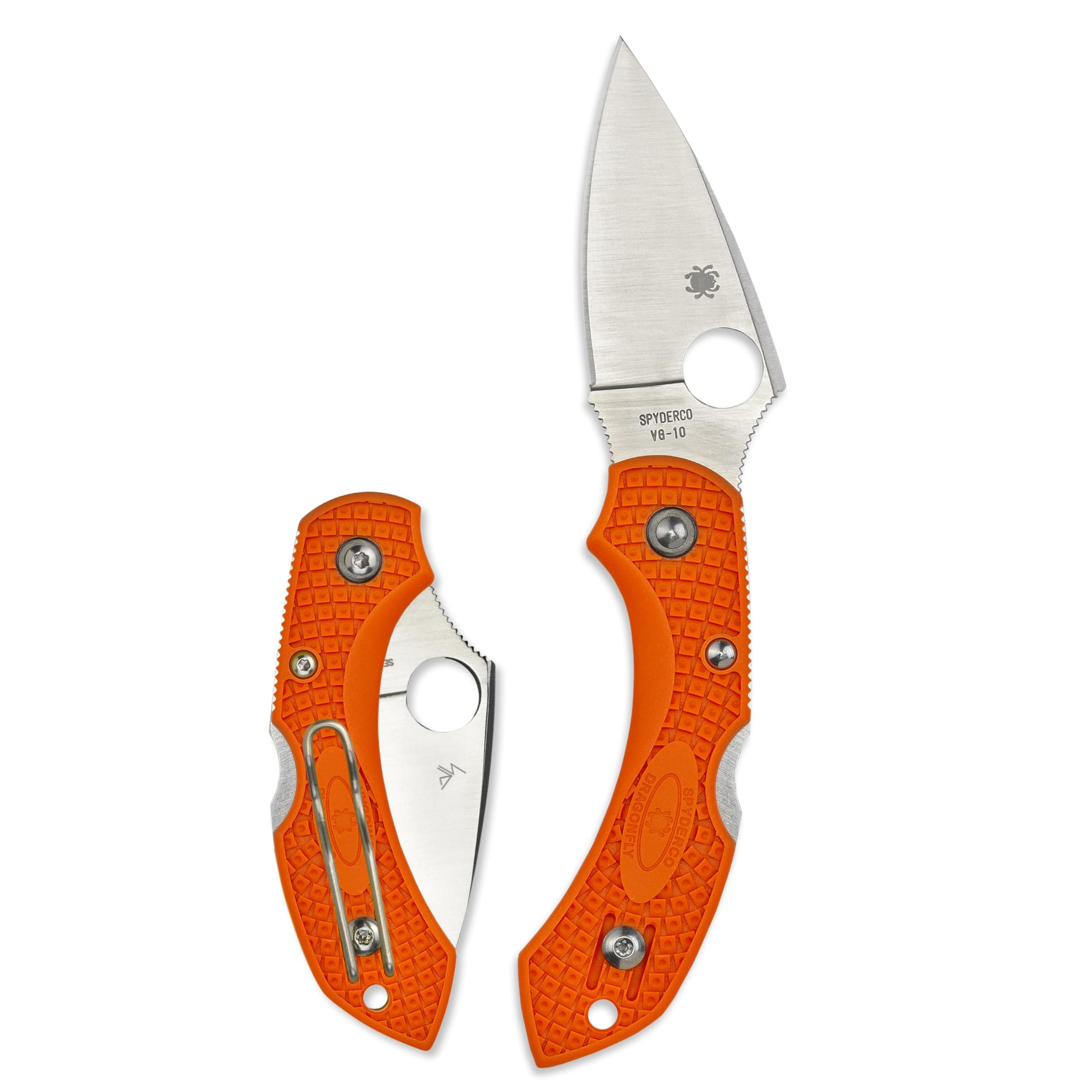 Dragonfly 2 Lightweight Folding Pocket Knife with 2.2" VG-10 Steel Blade and FRN Handle - EDC Knife for Men and Women, Perfect for Hunting, Tactical, Camping, Survival - PlainEdge - C28POR2