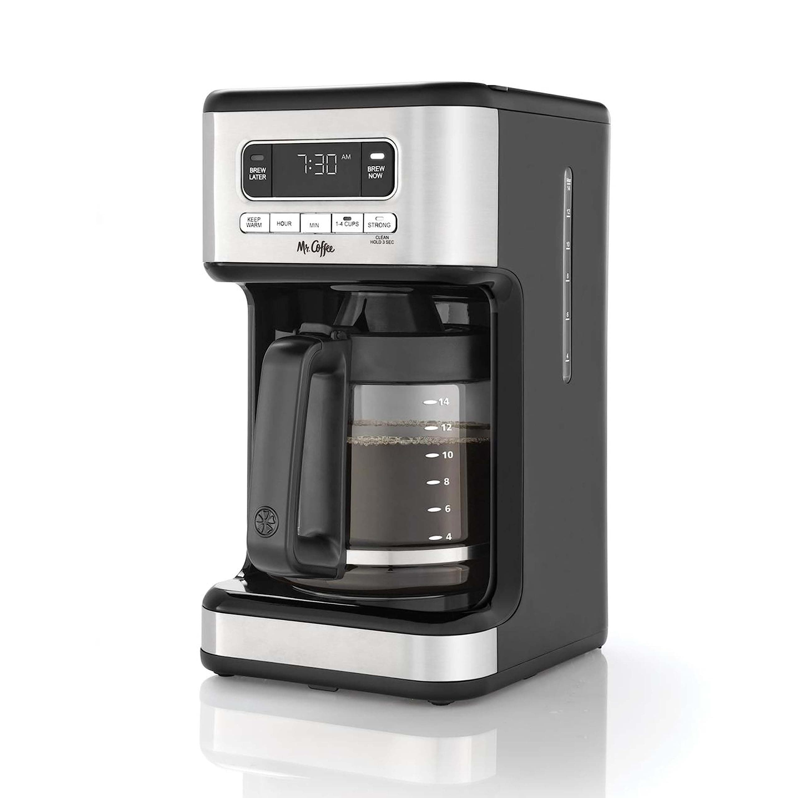 Mr. Coffee 14 Cup Programmable Coffee Maker Stainless Steel