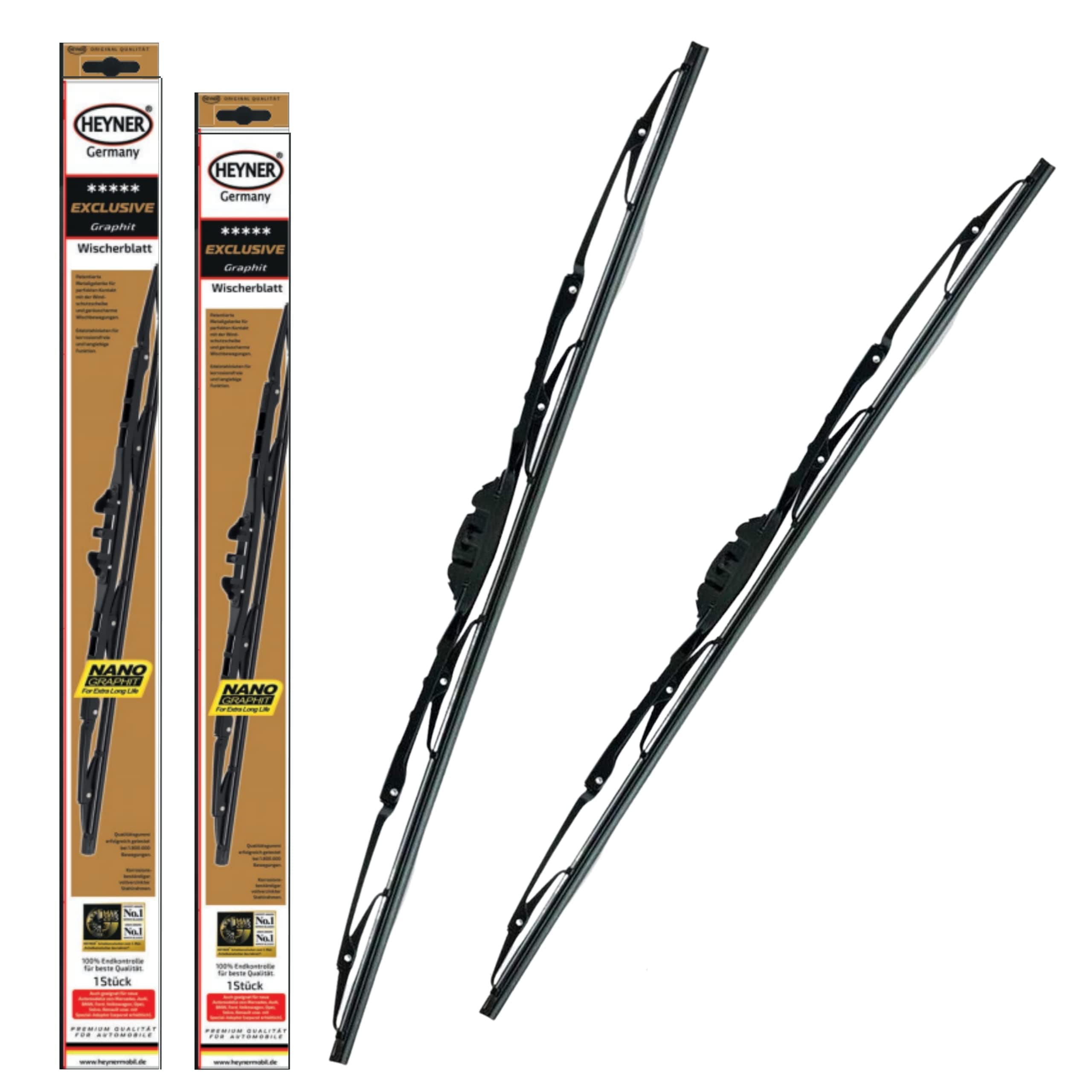 HEYNER Germany Fits VW Fox 2005-2012 Exclusive Windscreen Wiper Blades 22"15" set of 2 HE2215H
