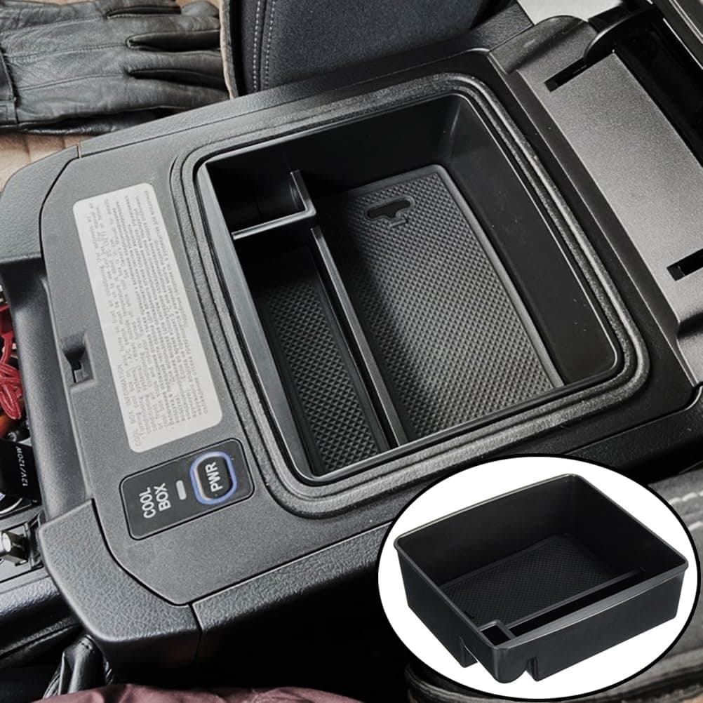 AUTOXBERT Center Console Organizer Container Tray Armrest Storage Box Phone Holder For Toyota Land Cruiser Prado J120/LC120 2004-2009 J150/LC150 2010-2021 Car Accessories