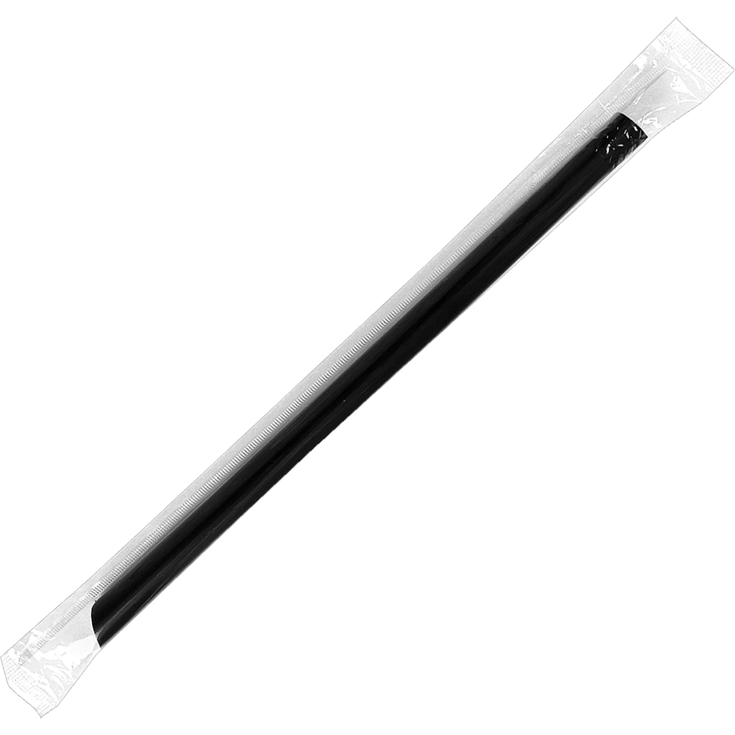 35 Bubble Tea WIDE 9" X 1/2" Black Straws