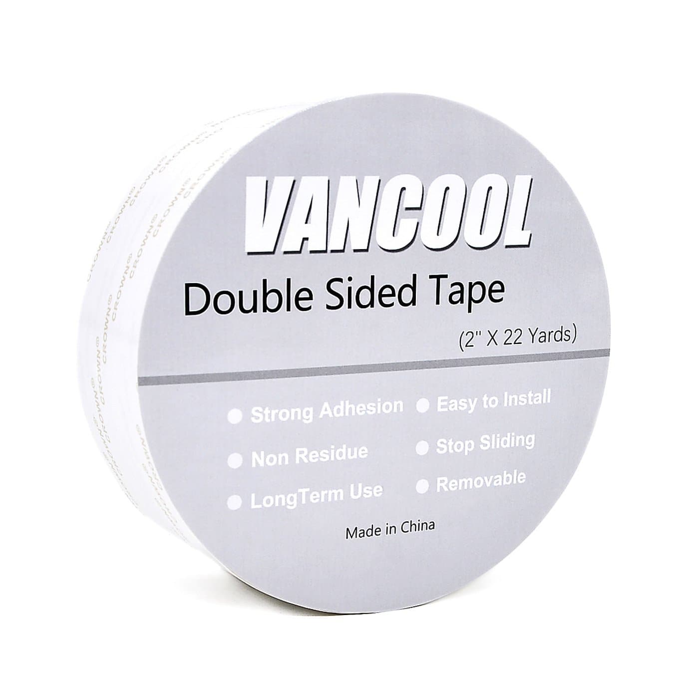 Vancool Double Sided Tape Removable, 2 Inches x 20 Yards
