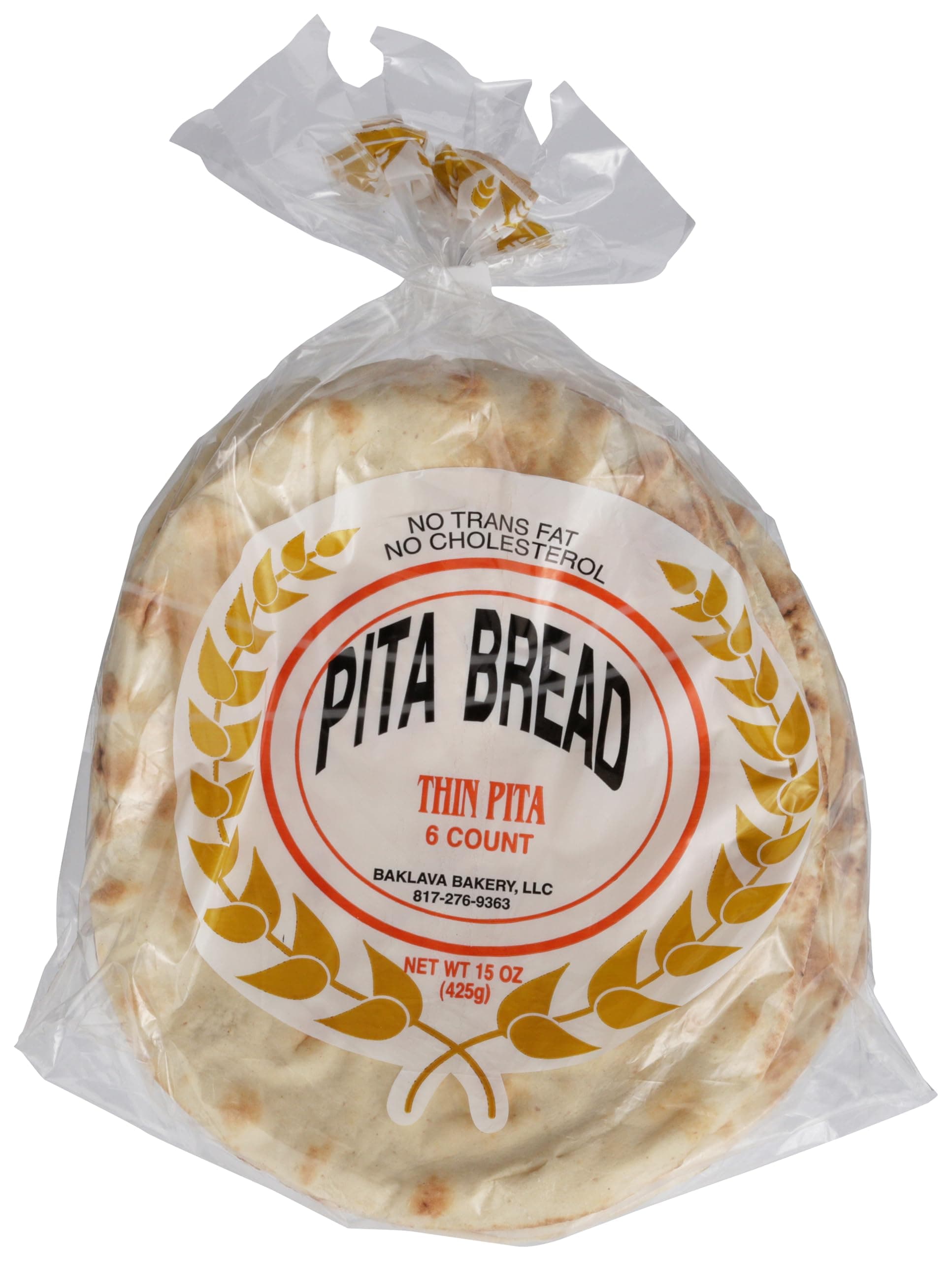 BAKLAVA BAKERY Thin Pita, 15 OZ