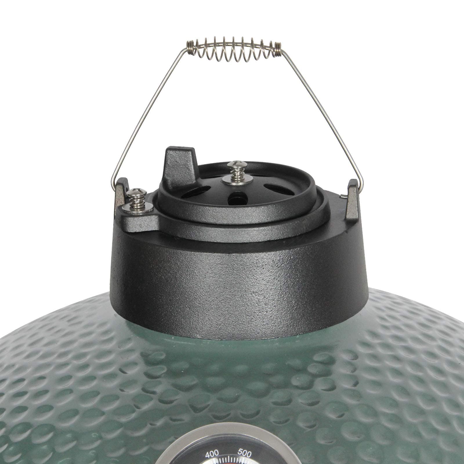 KAMaster Cast Iron Chimney Cap Daisy Wheel Compatible with Large&Medium Big Green Egg,Dual Function Metal Top with Slide Draft Top Damper Cap Kamado Accessories Vented Cap Grill Replacement Parts