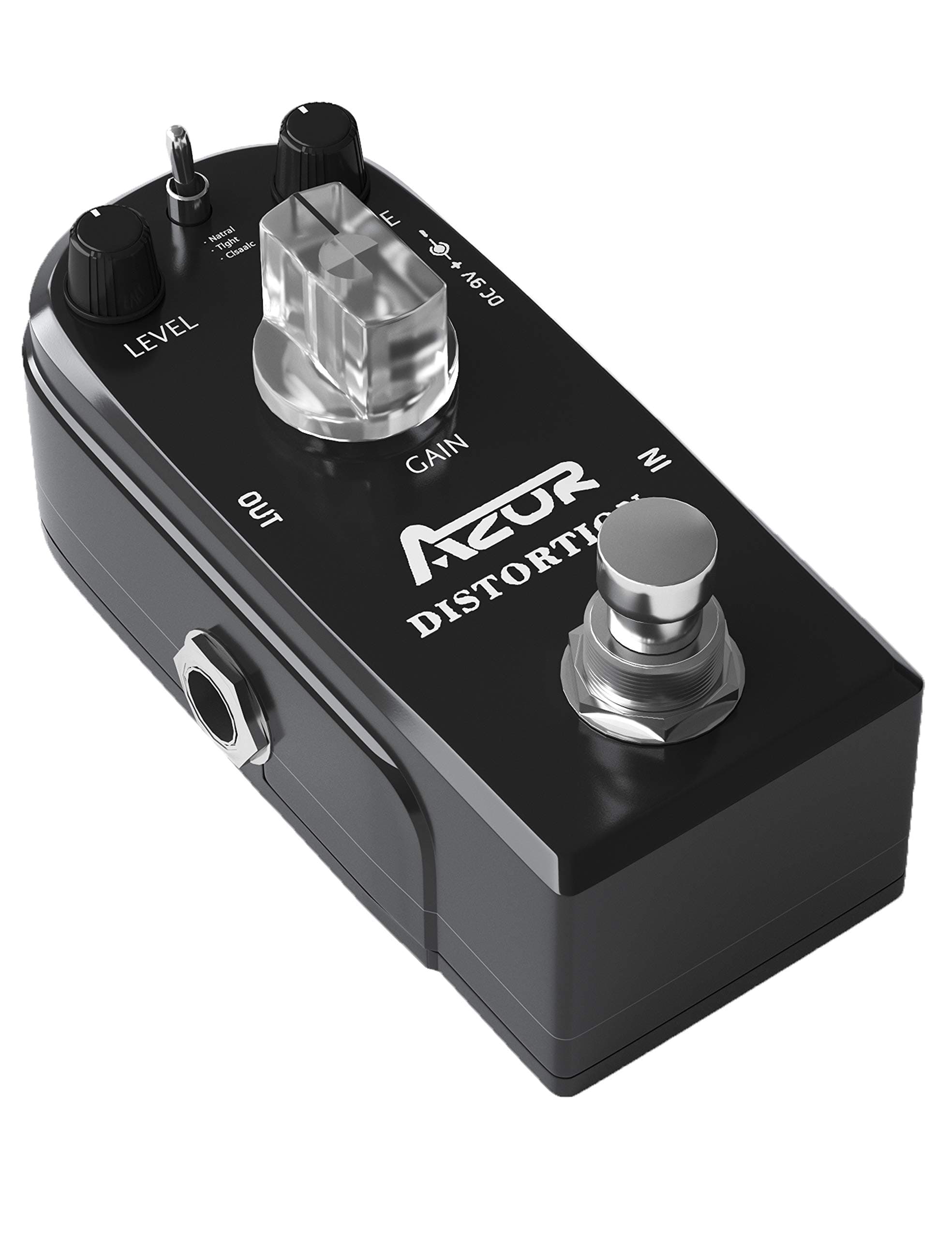 AZOR Distortion Guitar Pedal Effect 3 Modes Natural Tight Classic for Electric Guitar True Bypass