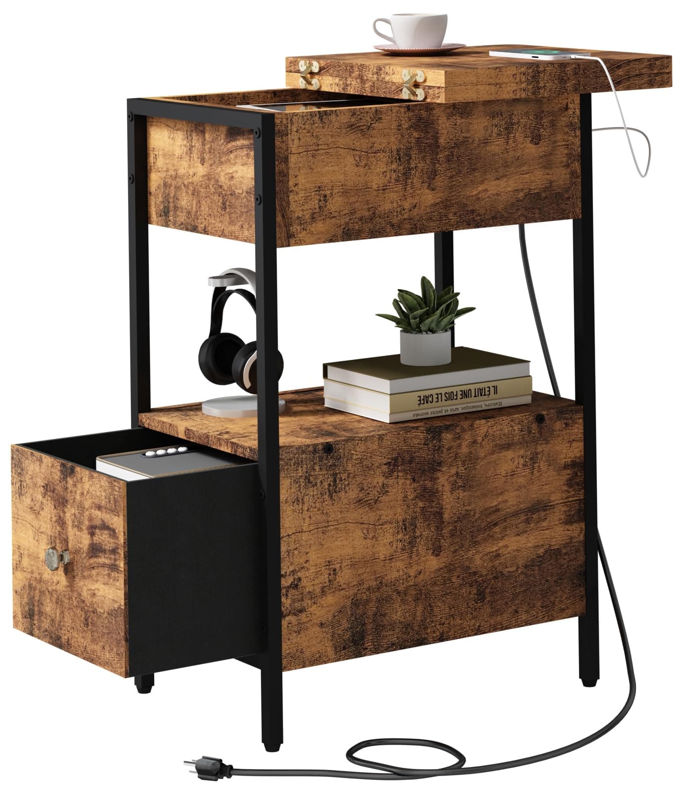 Rustic Brown Side Table