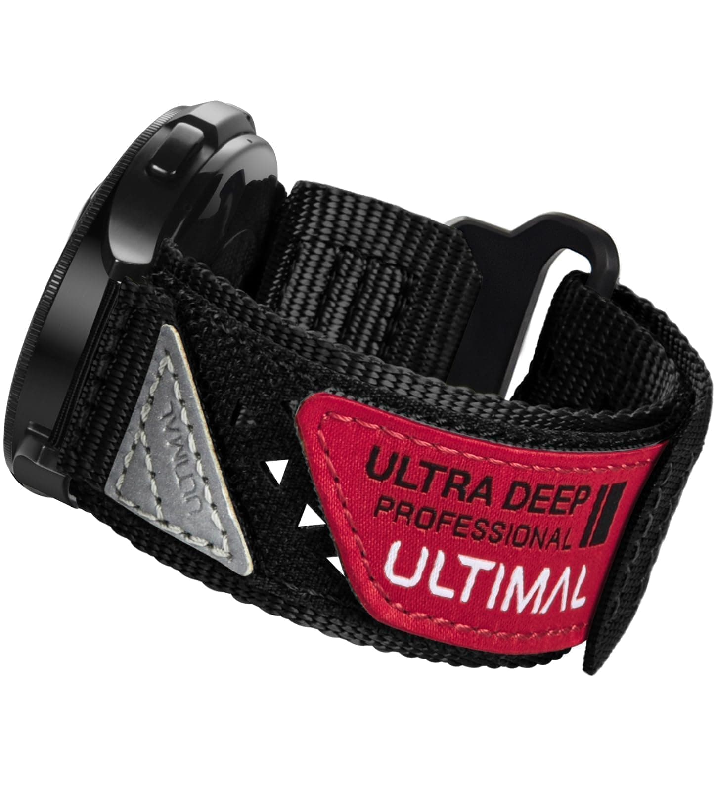 Compatible with Samsung Galaxy Watch 7 6 5 4 FE 40mm 44mm/6 Classic 43mm 47mm/5 Pro 45mm/4 Classic 42mm 46mm, 20mm Nylon Adjustable Sports Strap for Men Women (BLACK, XL)