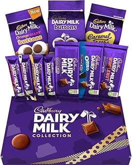 Cadbury Dairy Milk Big Night In Deluxe Hamper, Includes 10 Assorted Chocolate Bars and Bags, The Perfect Valentines Day Gift, 836 g (Pack of 1)