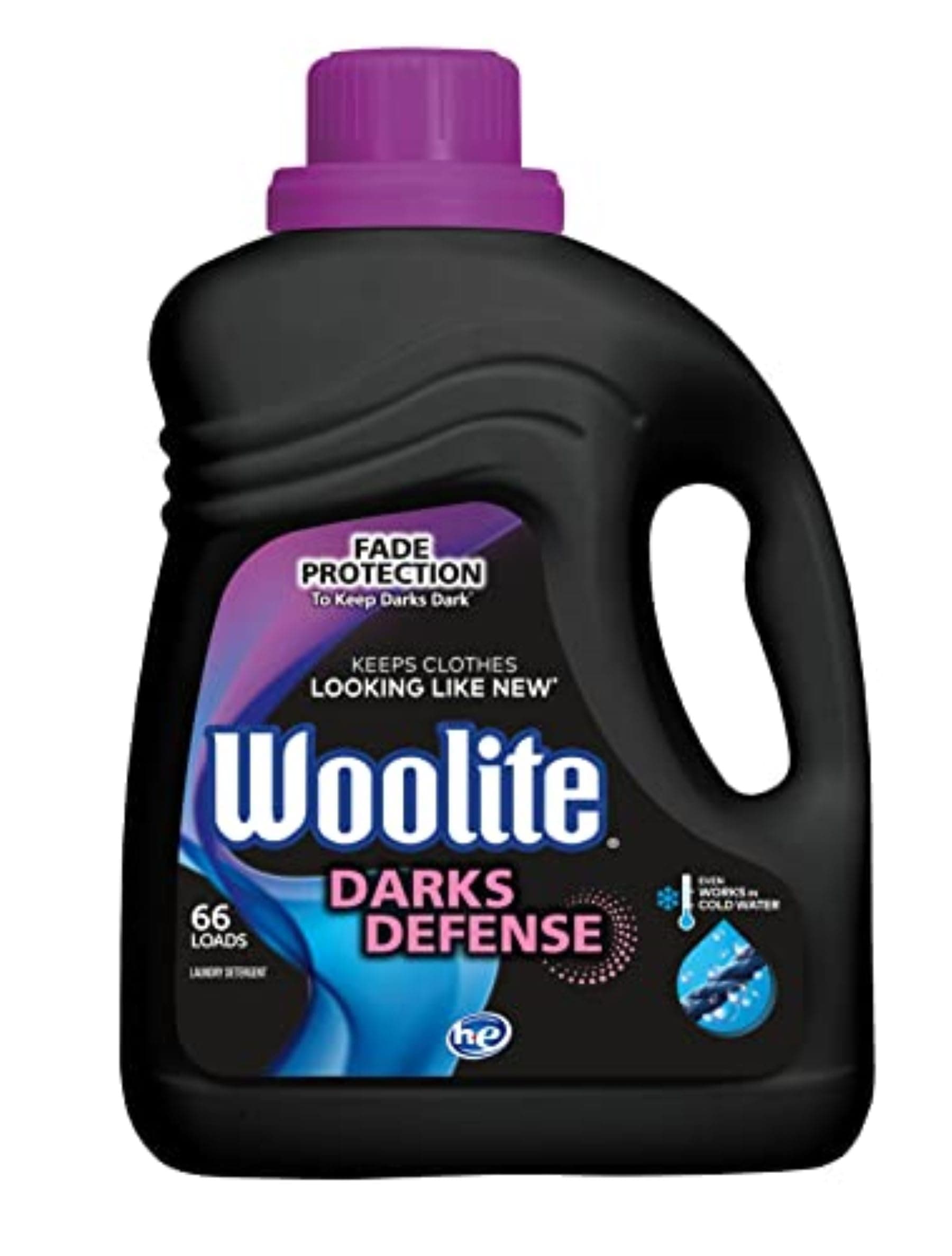 Woolite Darks Defense Liquid Laundry Detergent – Protects Dark Clothes from Fading, 66 Loads, 100oz