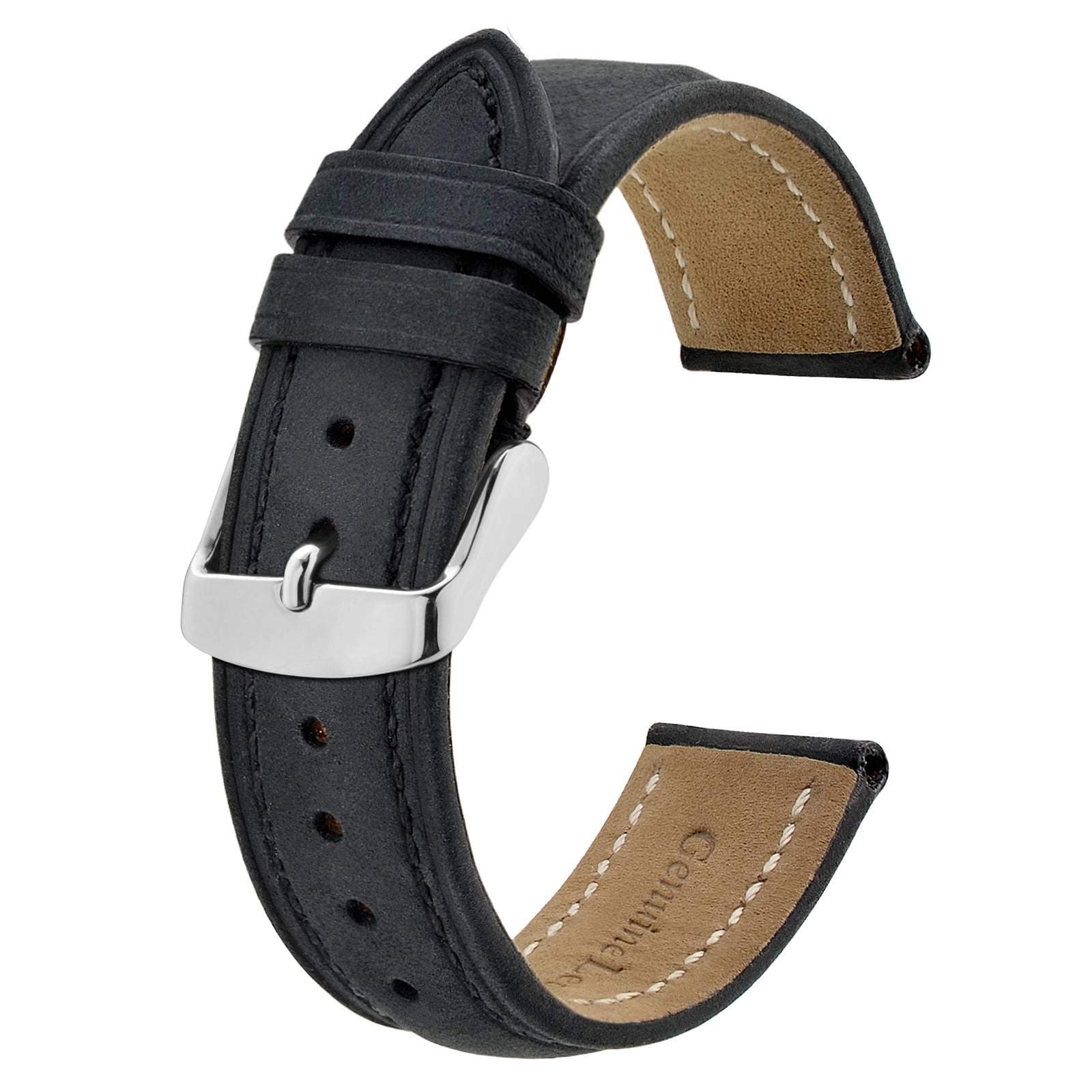 Watch Strap, Vintage Leather Replacement Bracelet, Band Width-14mm 15mm 16mm 17mm 18mm 19mm 20mm 21mm 22mm 23mm 24mm