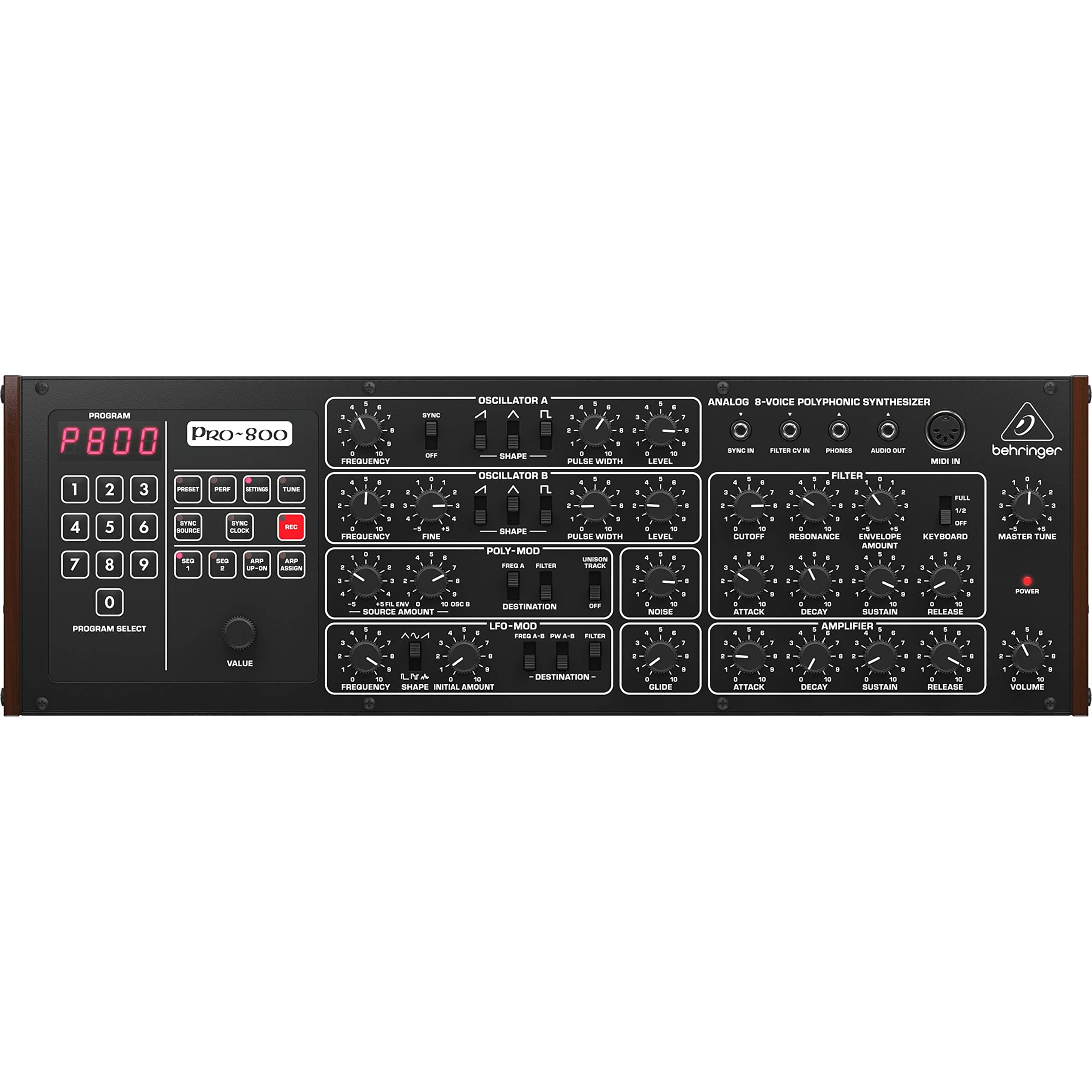 Behringer Analog Polyphonic Synthesizer PRO-800 Black