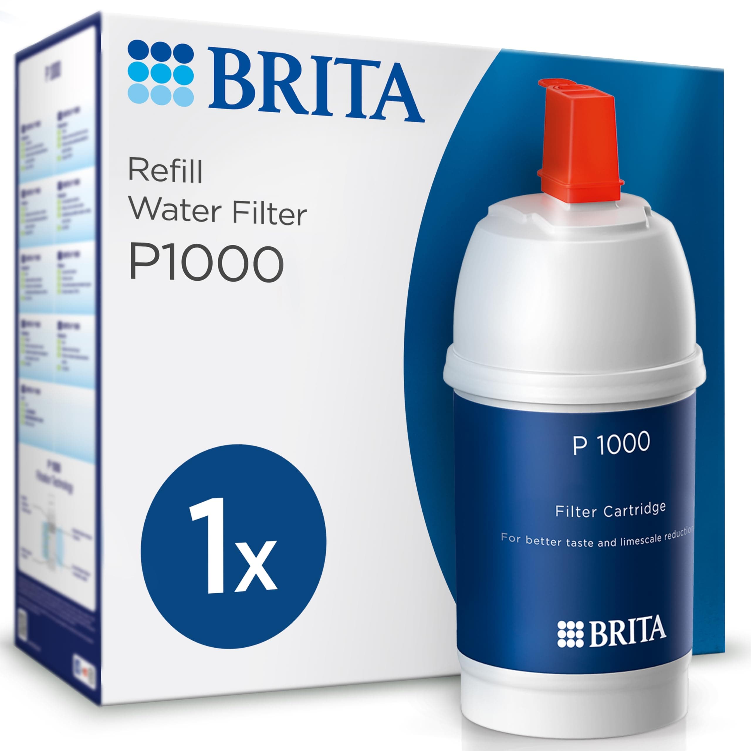 BRITA 65751 fitting with integrated water filter, mypure P1 (formerly OnLine Active Plus),blue,white