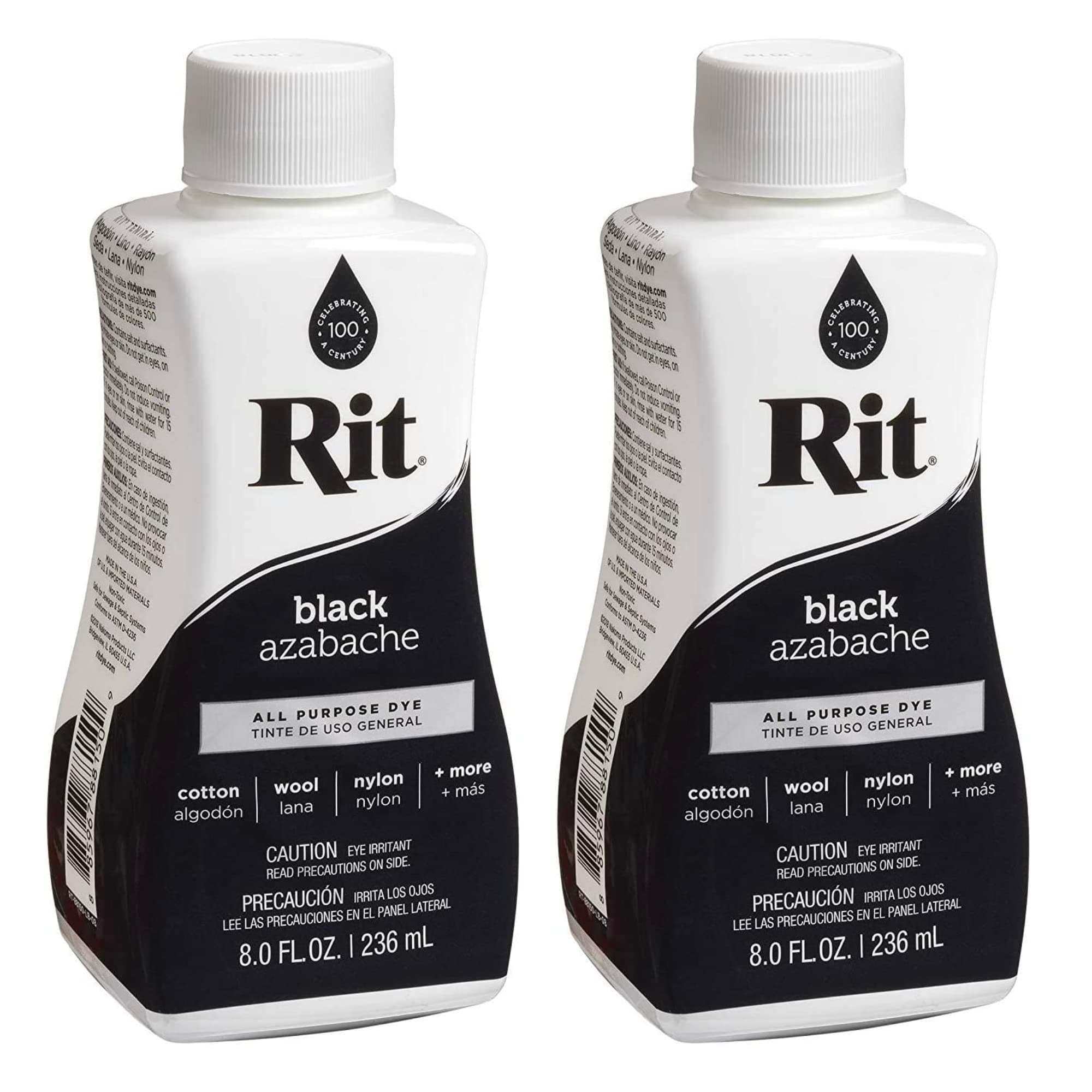 Rit Dye Liquid Fabric Dye 8 fl oz Black 2-Pack