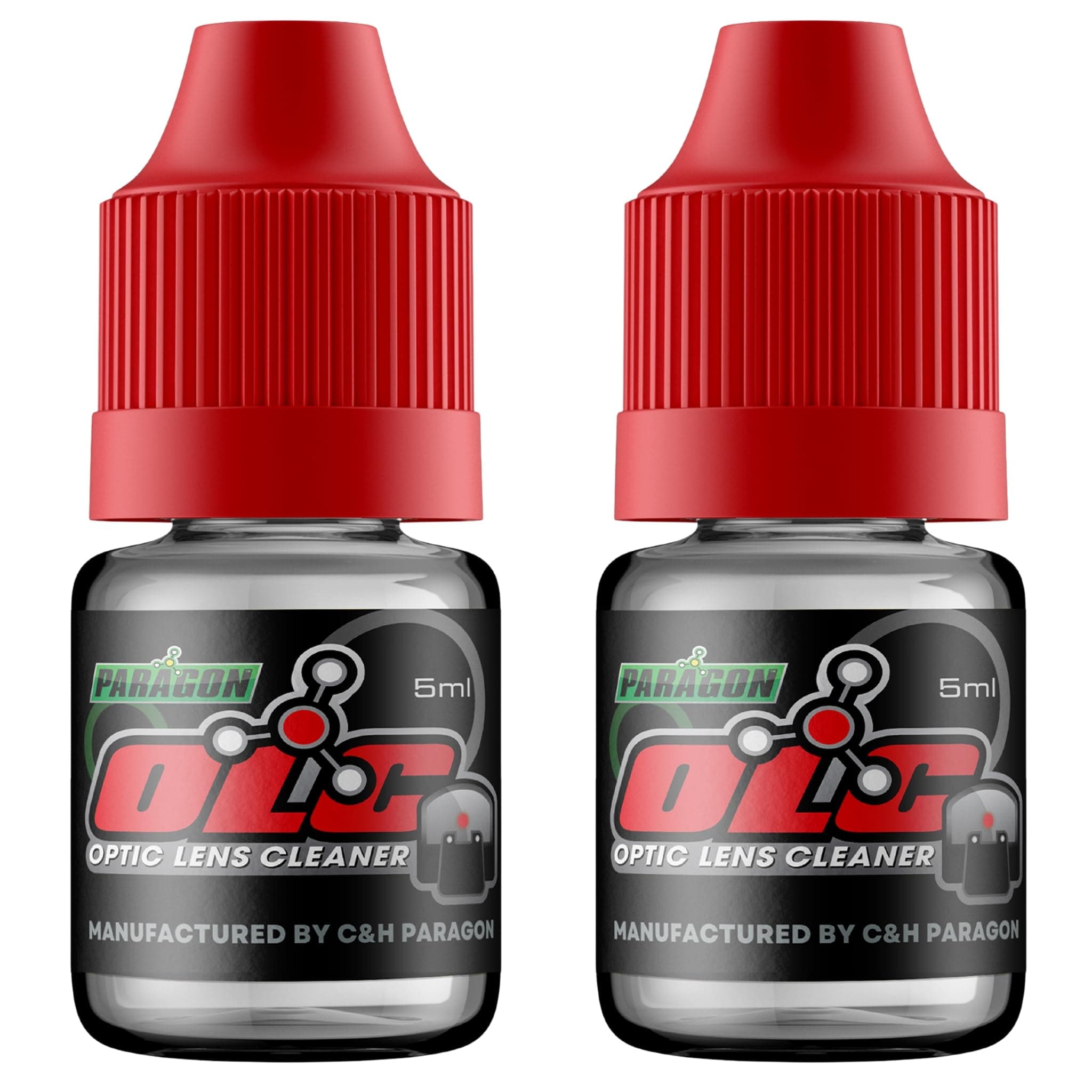 C+H Paragon OLC Optic Lens Cleaner 2-Pack | Red Dot Cleaner for Gun Sights, Optic Lens, and Scopes