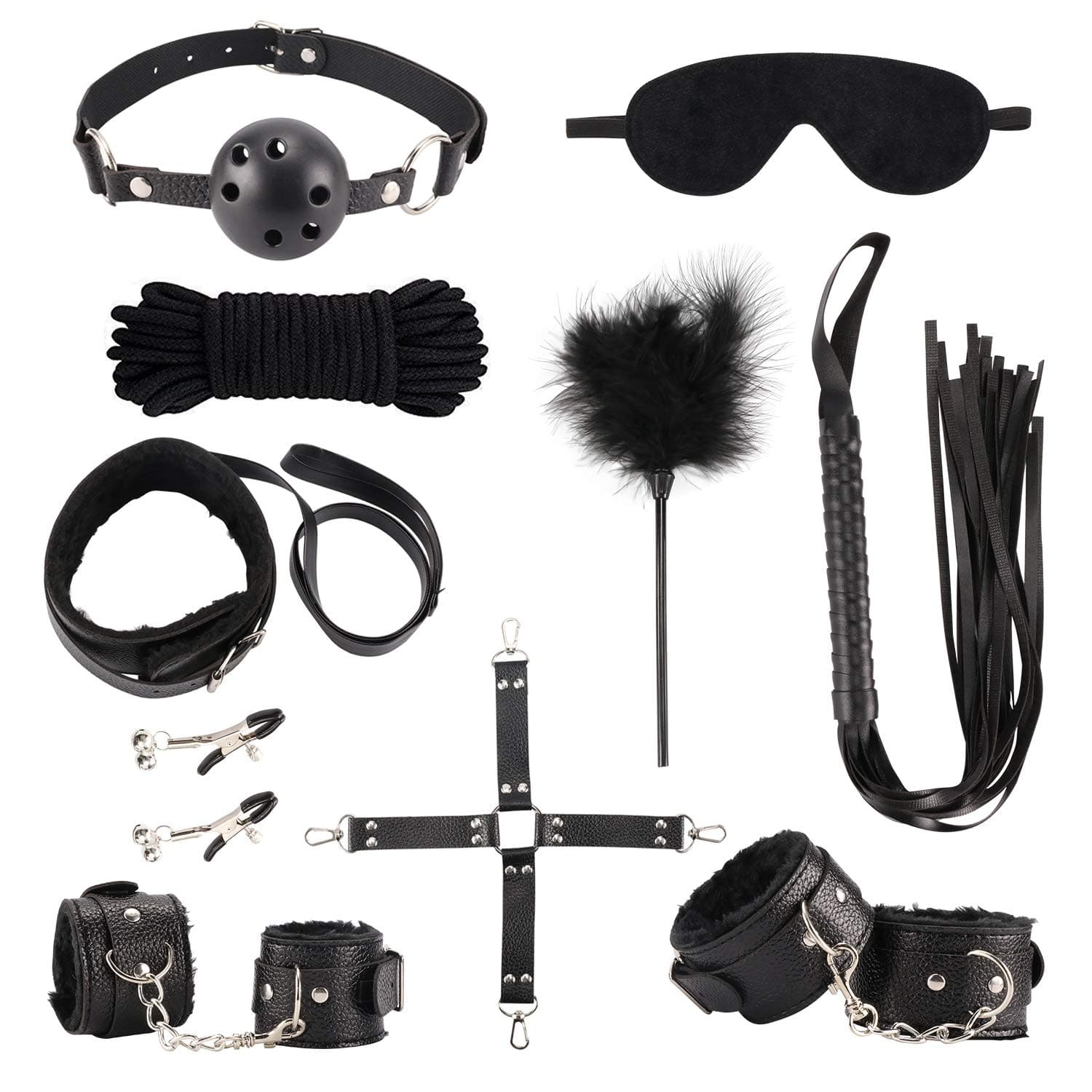 UWIME Bed Restraints Straps Bed Fixing Straps Kit Leather Straps Kits