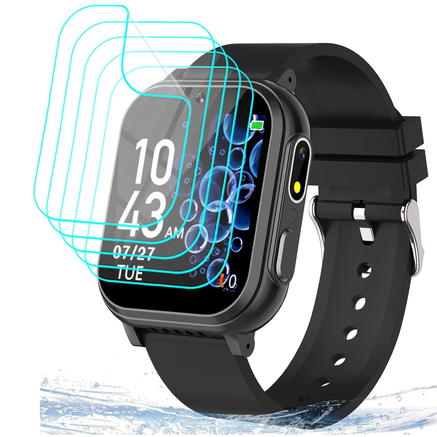 [5 Pack] for Cosjoype Smart Watch Y16B Screen Protector 1.54" Soft PET Film [Case Friendly] [Anti-Scratch] [Bubble Free] Screen Protector for Cosjoype Y16B Smartwatch