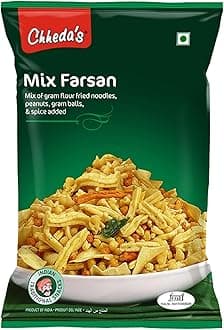 Chheda's Mix Farsan - Besan Sev, Peanuts, Boondi - Misal Pav Farsan (300g Pack of 1)