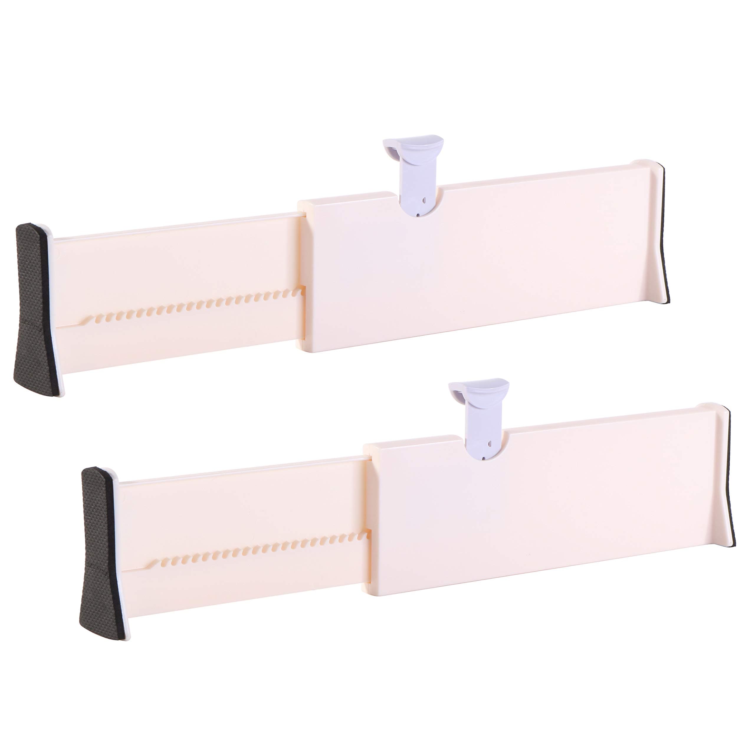 PENGKE 2 pack Deep Drawer Dividers,4 Inch High, Expandable from 11-17 Inches,Dresser Drawer Organizers,Adjustable Drawer Organization Separators for Kitchen,Bedroom,Bathroom or Offic,Drawer,