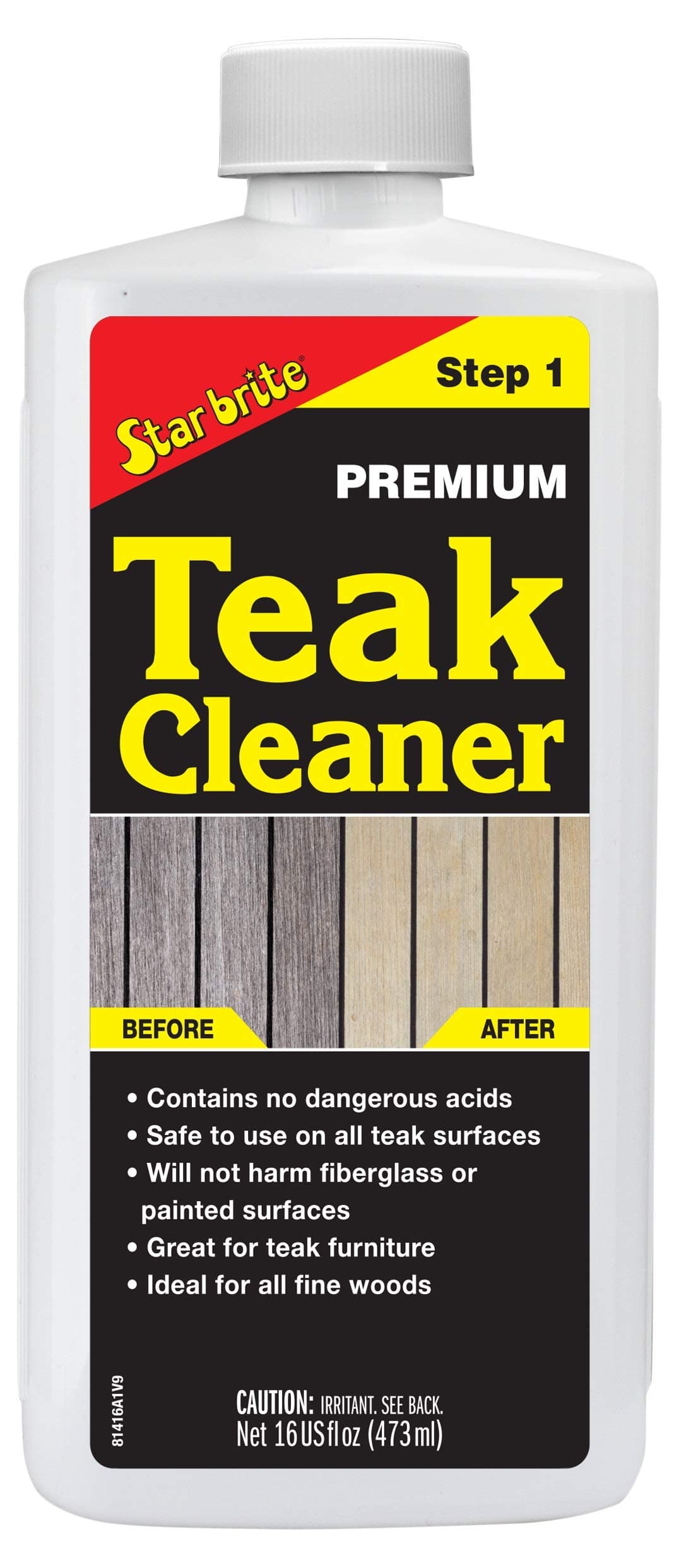 Premium Teak Cleaner - Restore, Renew & Refresh Old Weathered Gray Teak Furniture & Other Fine Woods