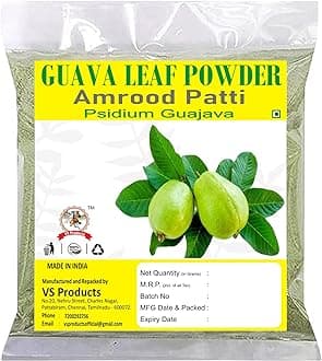 Guava Leaves Powder, 50g, Amrood Patti, Churna Koiya ilai, Psidium Guajava, Guava leaf Powder, (pack of 1 x 50g)
