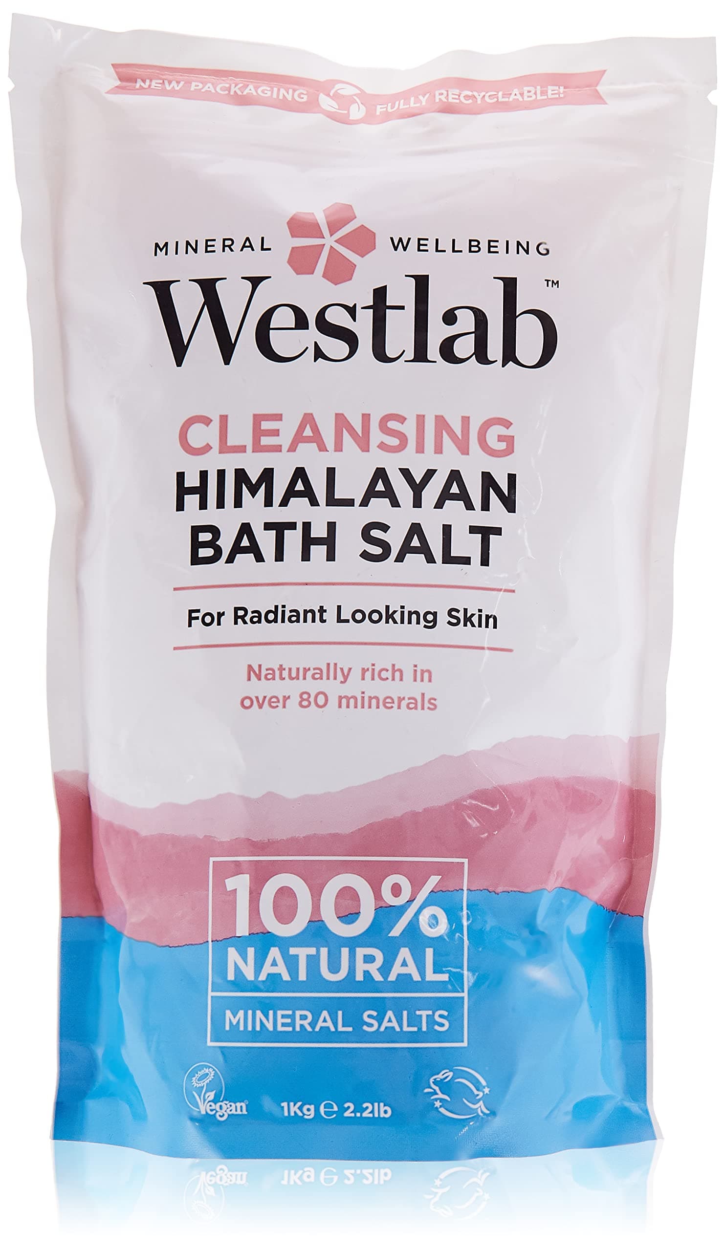 Cleansing Himalayan Bath Salt Pouch, 1Kg