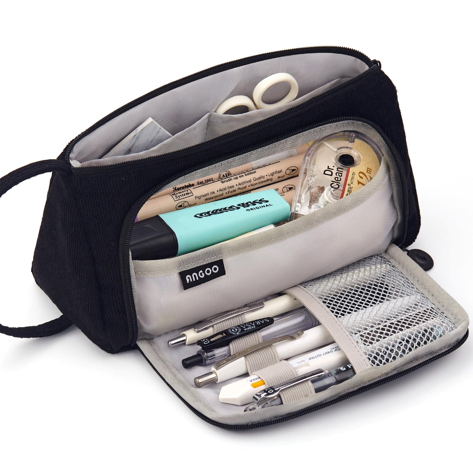 EASTHILL Big Capacity Pencil Case Pouch Pen Case Simple Stationery Bag School College Office Organizer for Teens Girls Adults Student