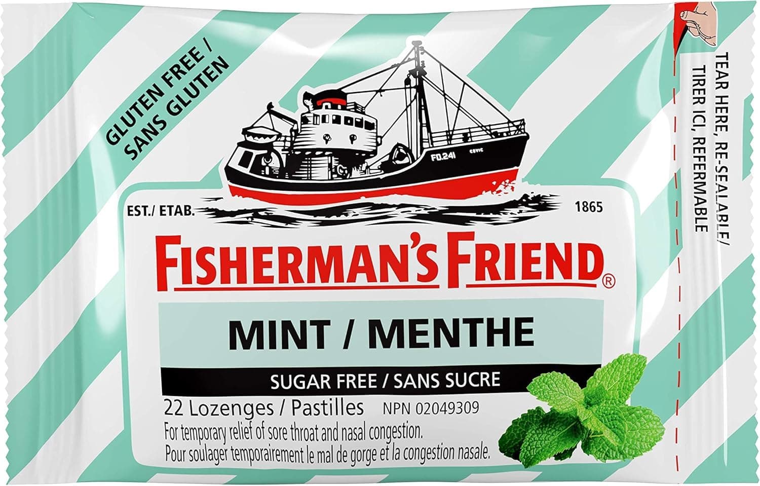 Fisherman's Friend Mint Sugar Free Flavour 25g x 12