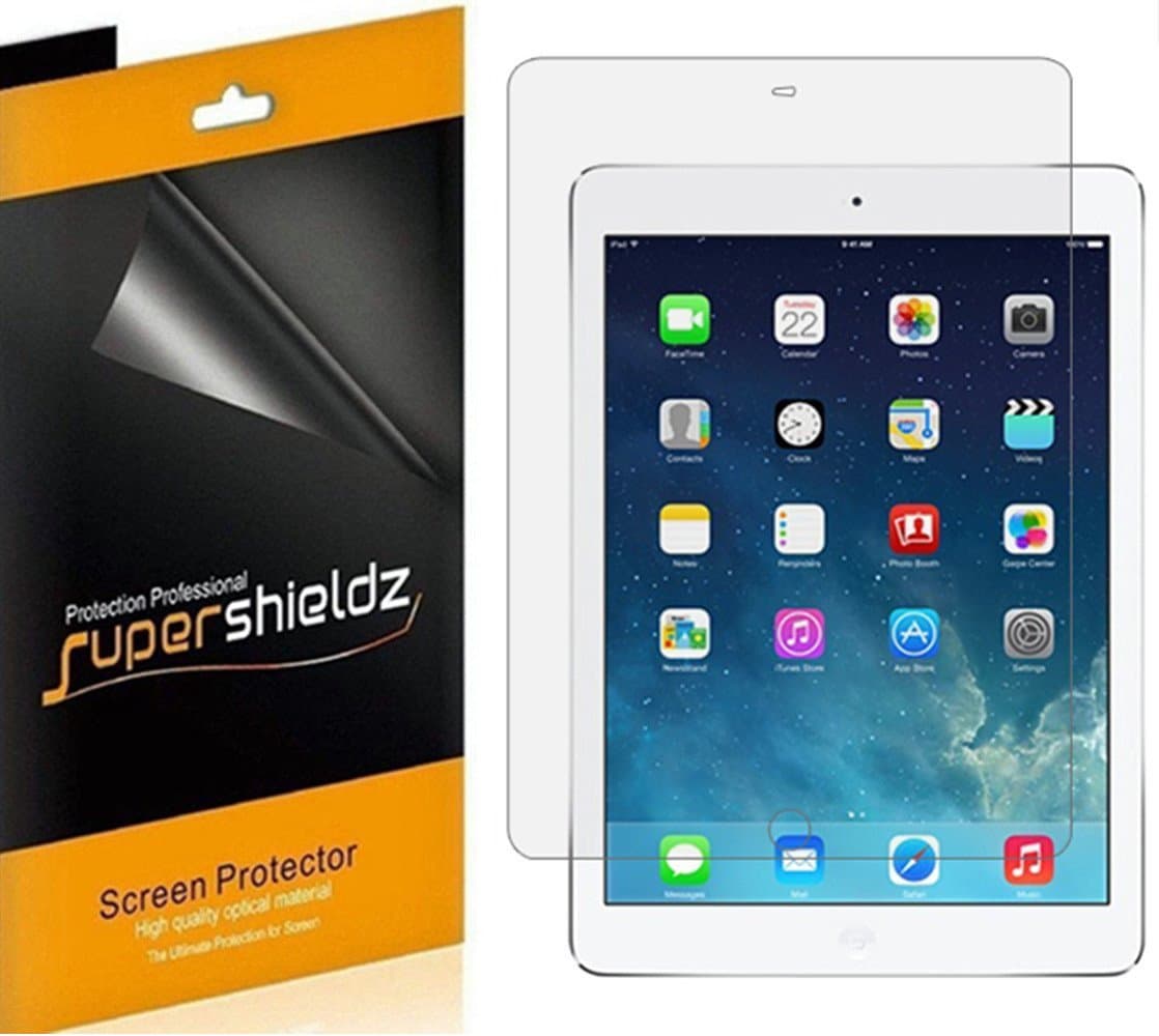 Supershieldz (3 Pack) Designed for Apple iPad Air 2 and iPad Air 1 (9.7 inch) Screen Protector, High Definition Clear Shield (PET)