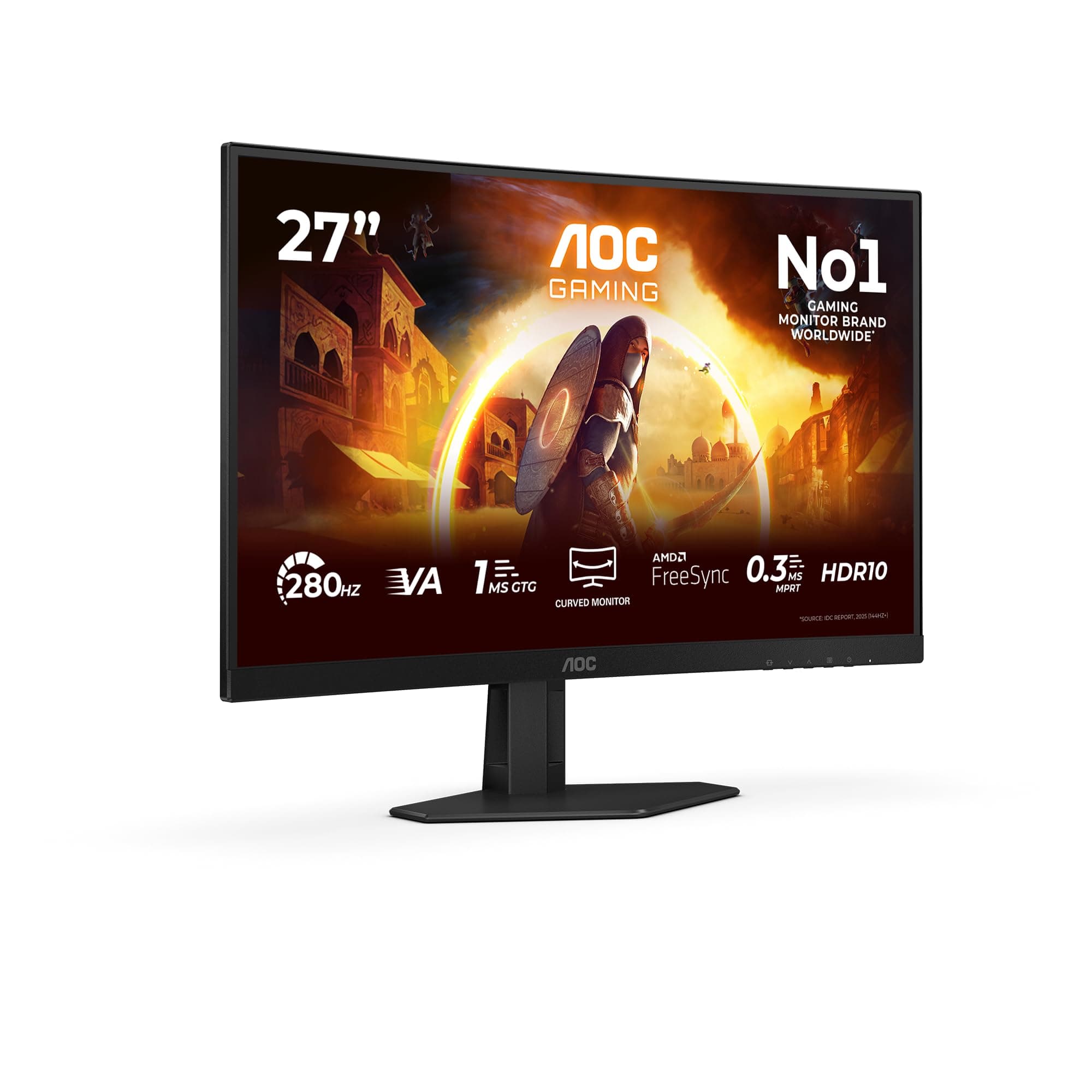 gaming C27G4ZXE - 27 Inch Curved FHD Monitor, 280Hz, 0.3ms, Fast VA, HDR10, Esports base, low Input Lag, FreeSync (1920 x 1080,300 cd/m2, HDMI 2.0 / DP 1.2)
