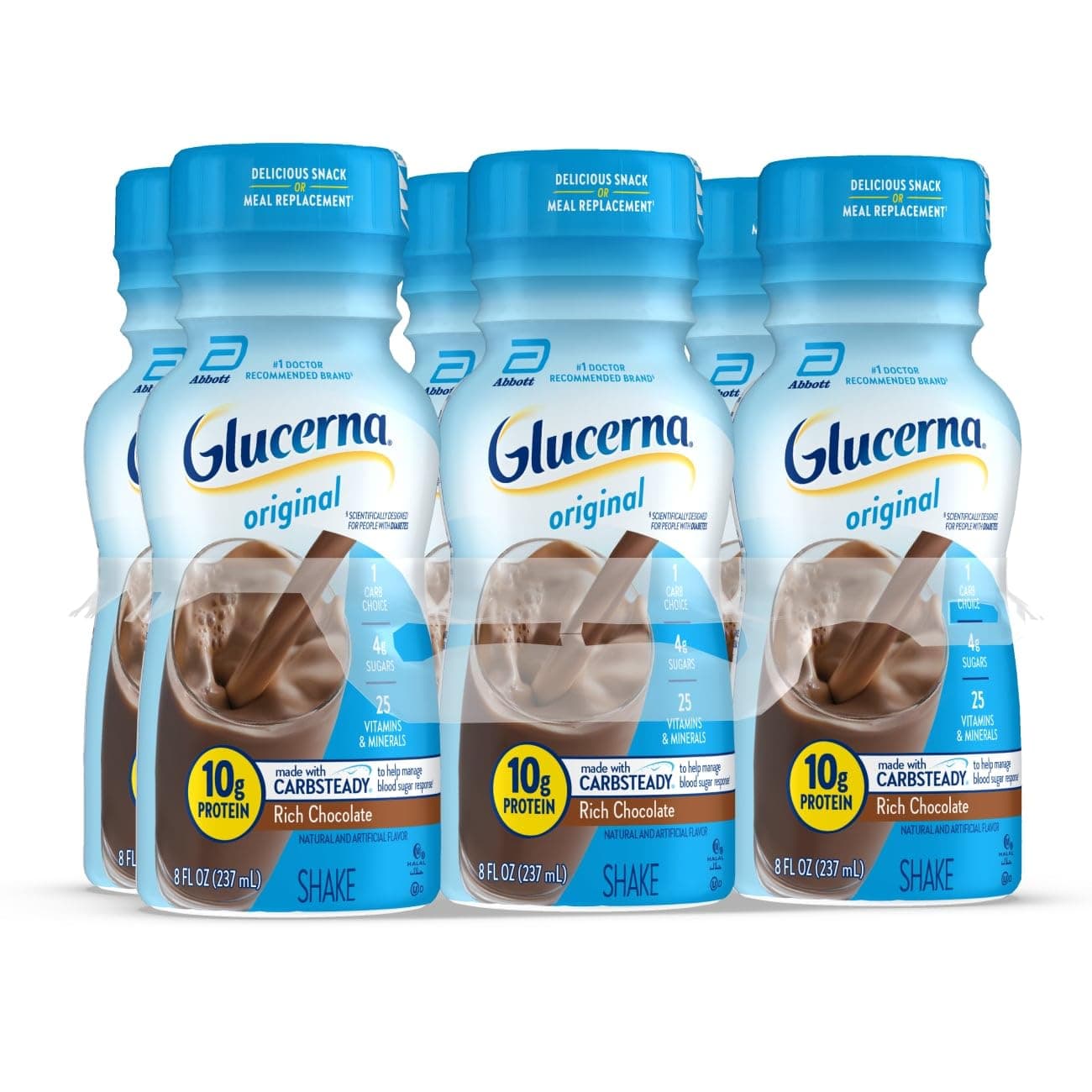 Glucerna Rich Chocolate Shake, 6 Count