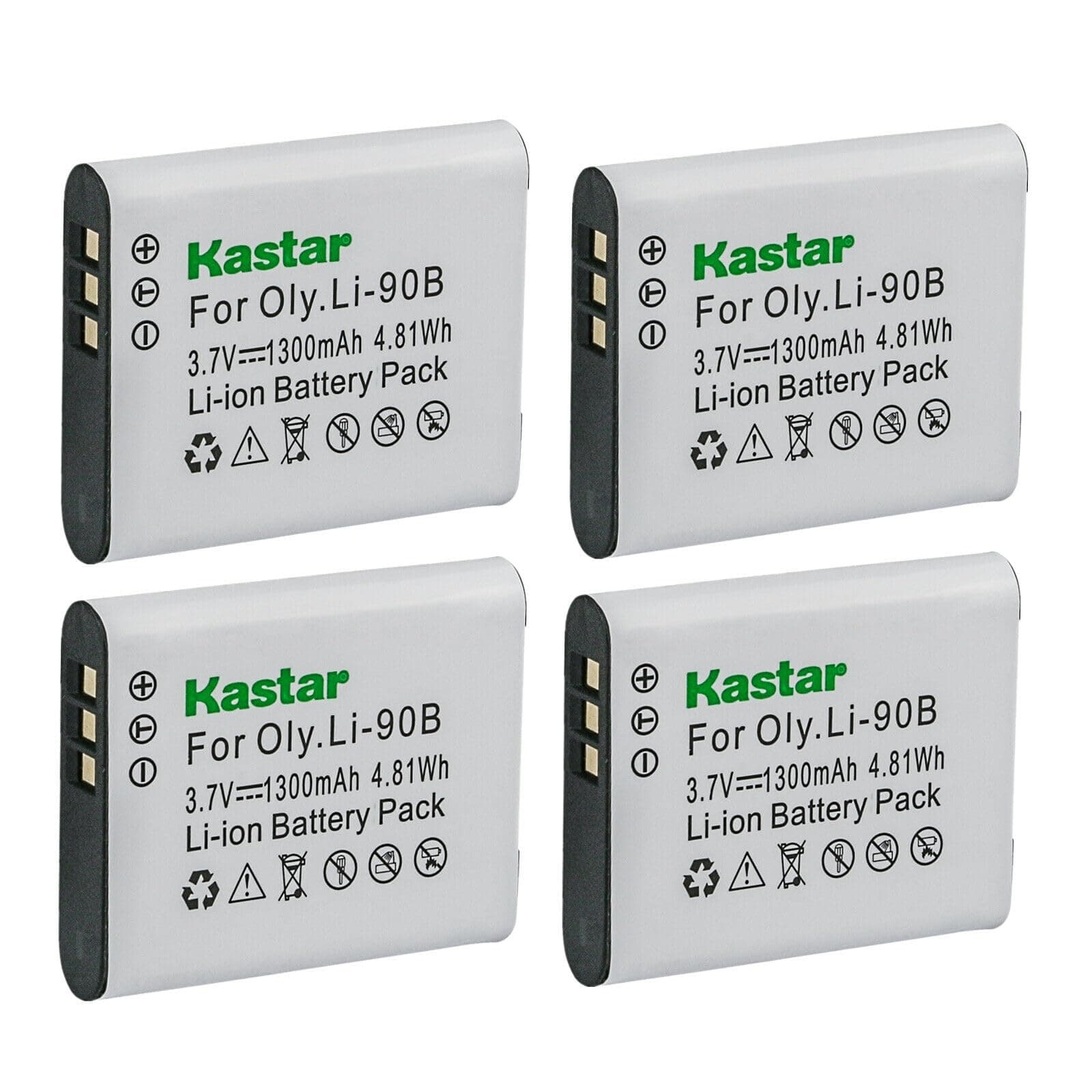 Kastar 4-Pack Battery Replacement for Ricoh DB-110 DB110 Battery, Ricoh GR III Digital Camera, Ricoh GR IIIx Digital Camera, Ricoh WG-6 Digital Camera, Ricoh G900 Digital Camera