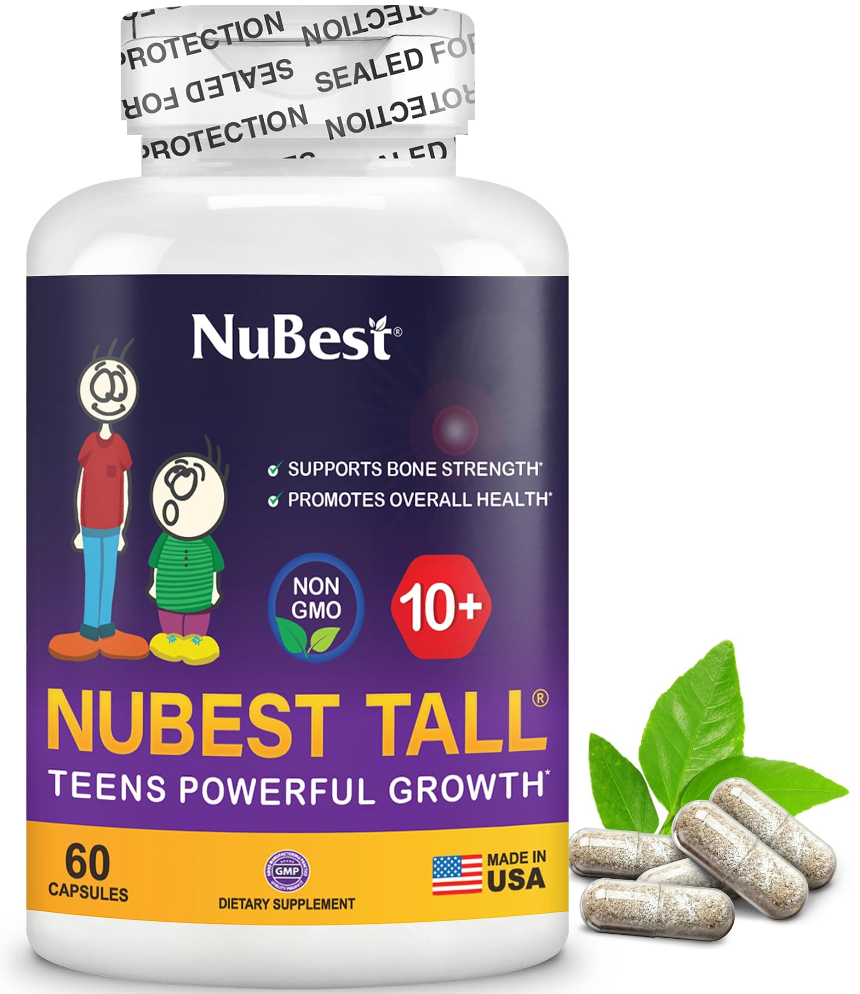 NuBest Tall 10+ - Advanced Bone Strength - Powerful Bone Strong & Development for Children (10+) & Teens (Pack of 1 - Old)