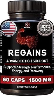 HGH Supplements for Men & Women - Regains Natural Anabolic Muscle Growth Building & Human Growth Hormone for Men, Muscle Builder for Men, Muscle Recovery Post Workout Supplement, 60 Protein Pills