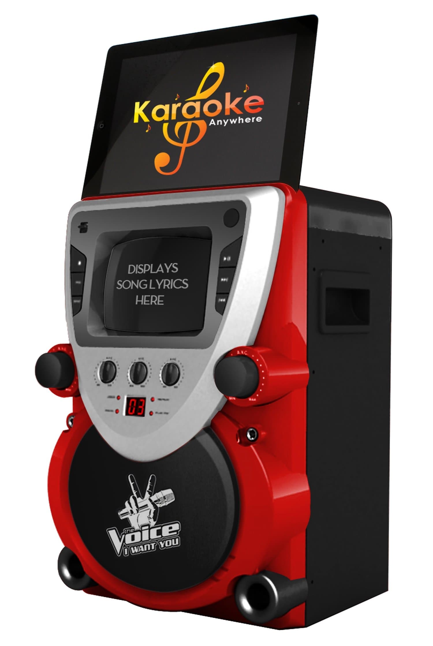 The Voice Full Size Karaoke Machine with Built in Screen