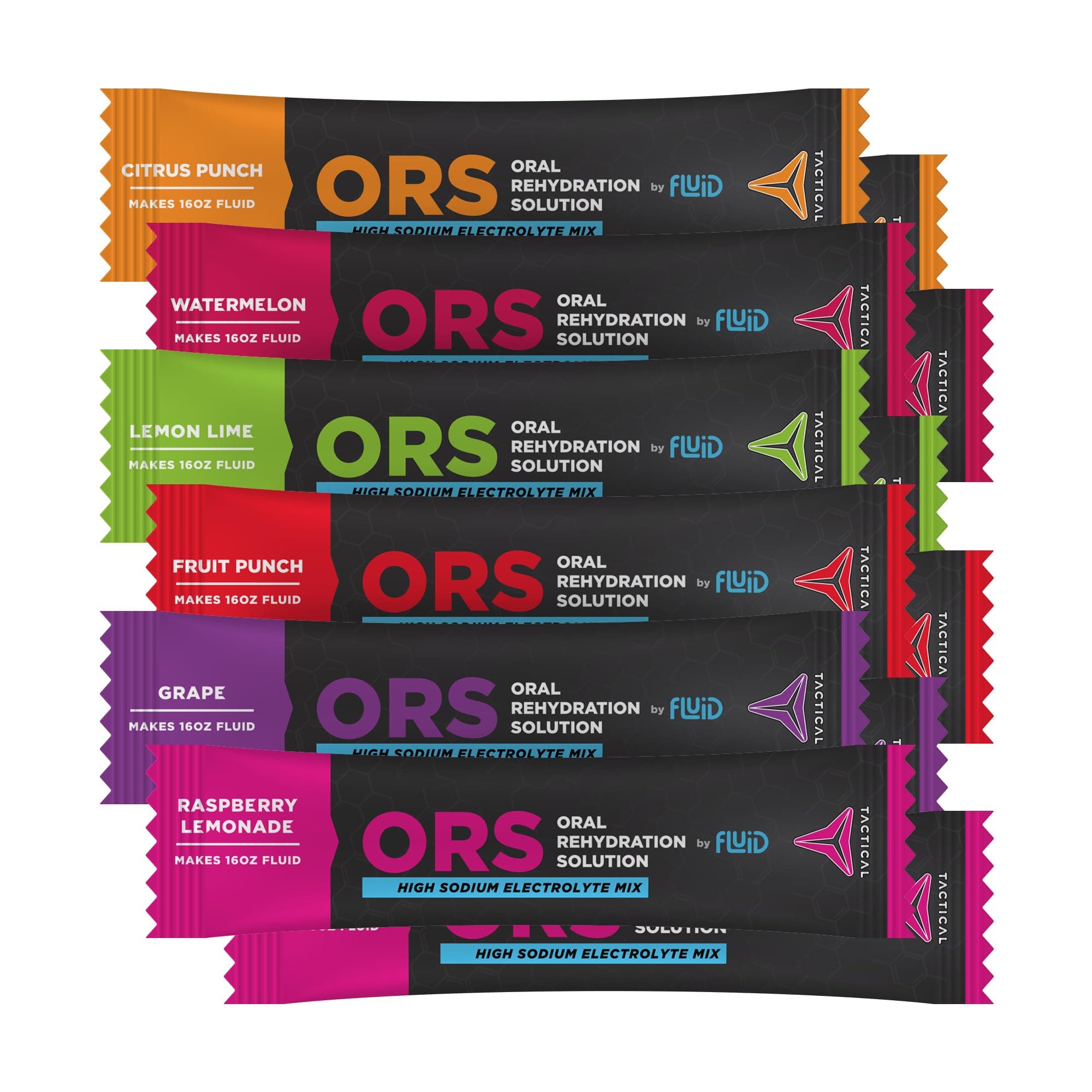 ORS (Oral Rehydration Solution), Recover Faster, Extreme Dehydration Electrolytes, 12pack (Variety Pack - 2x6 Flavors)