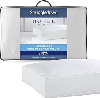 Snuggledown Side Sleeper White Pillow Firm Support Designed for Side Sleepers Bed Pillows