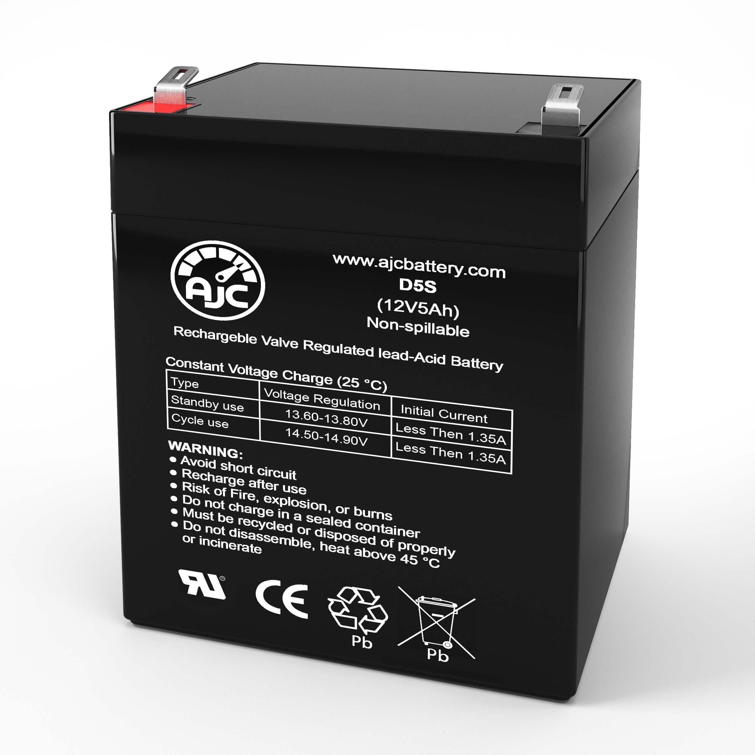 Battery Compatible with APC Back-UPS 6 OUTLETS 450VA 120V BN450M 12V 5Ah UPS Battery