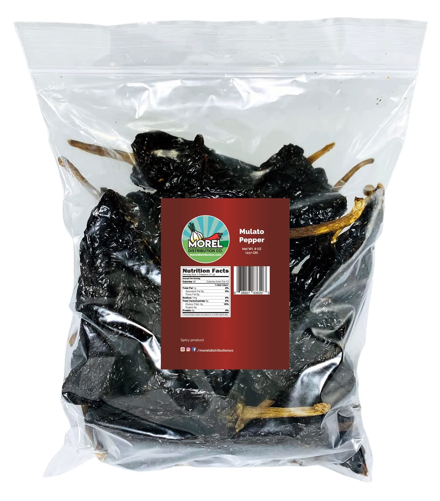 Chile Mulato Pepper (Chile Poblano) // Weights: 4 Oz, 8 Oz, Lb, 2 Lbs, 5 Lbs, and 10 Lbs! (8 oz)