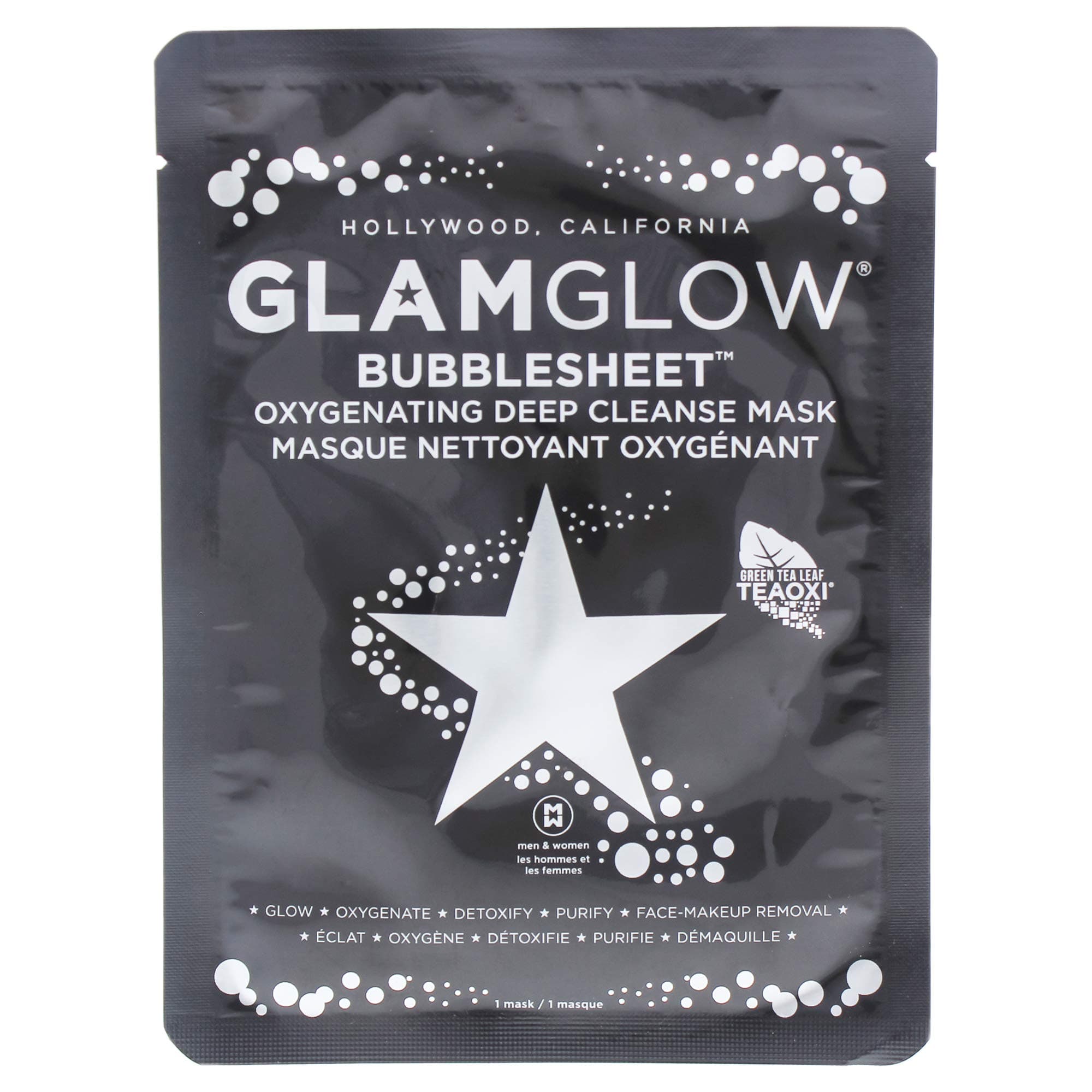 Glamglow Bubblesheet Oxygenating Deep Cleanse Mask for Women 1 Pc Mask