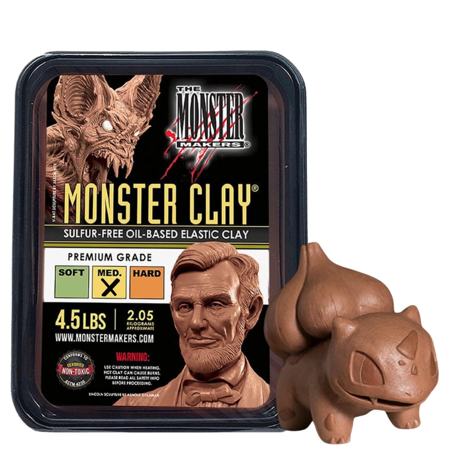 Monster Clay Premium Quality Modeling Clay (5lb)