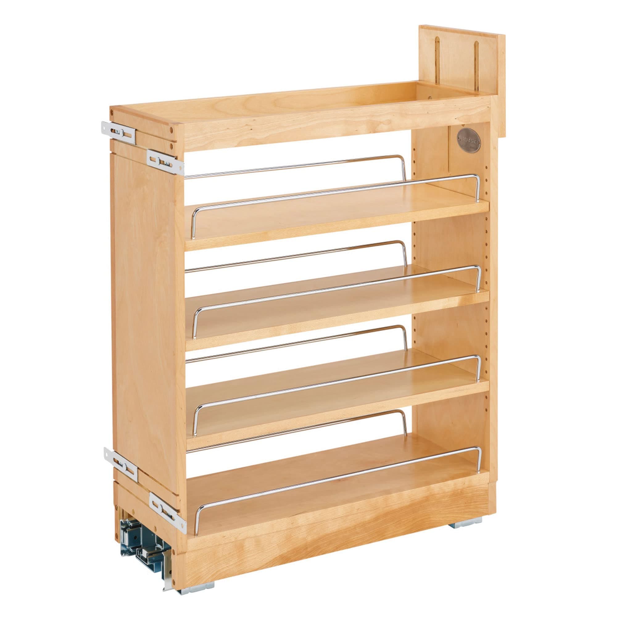 448-BCBBSC-8C - 8 in. Pull-Out Wood Base Cabinet Organizer with Ball-Bearing Soft-Close Slides