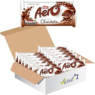 VSTARAll Chocolate Bars Collection (Aero Milk Sharing Block 90g, Full Box), 1.0 count