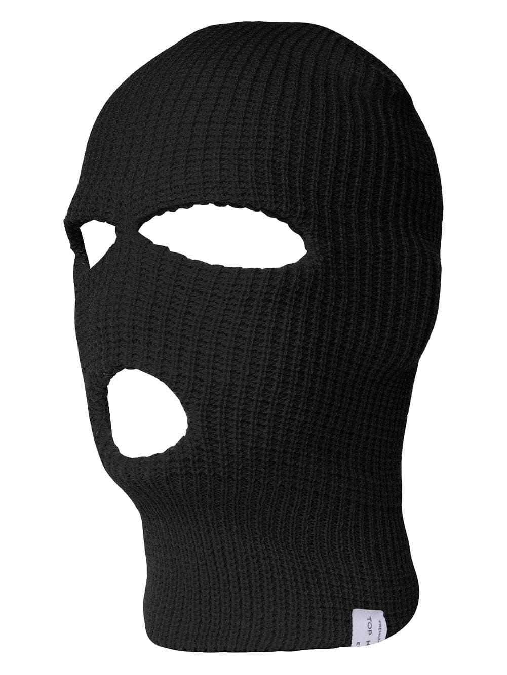TopHeadwear 3 Hole Ski Mask Black