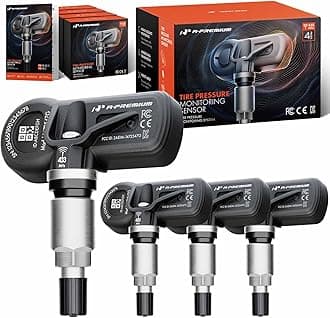 A-Premium 4PCS Pre-programmed TPMS Sensor Tire Pressure Monitoring Sensor - Compatible with Chrysler, Dodge, Jeep Models - 300 2009-2016, Charger 2009-2015, Challenger 2008, Magnum, Gladiator - 433MHz
