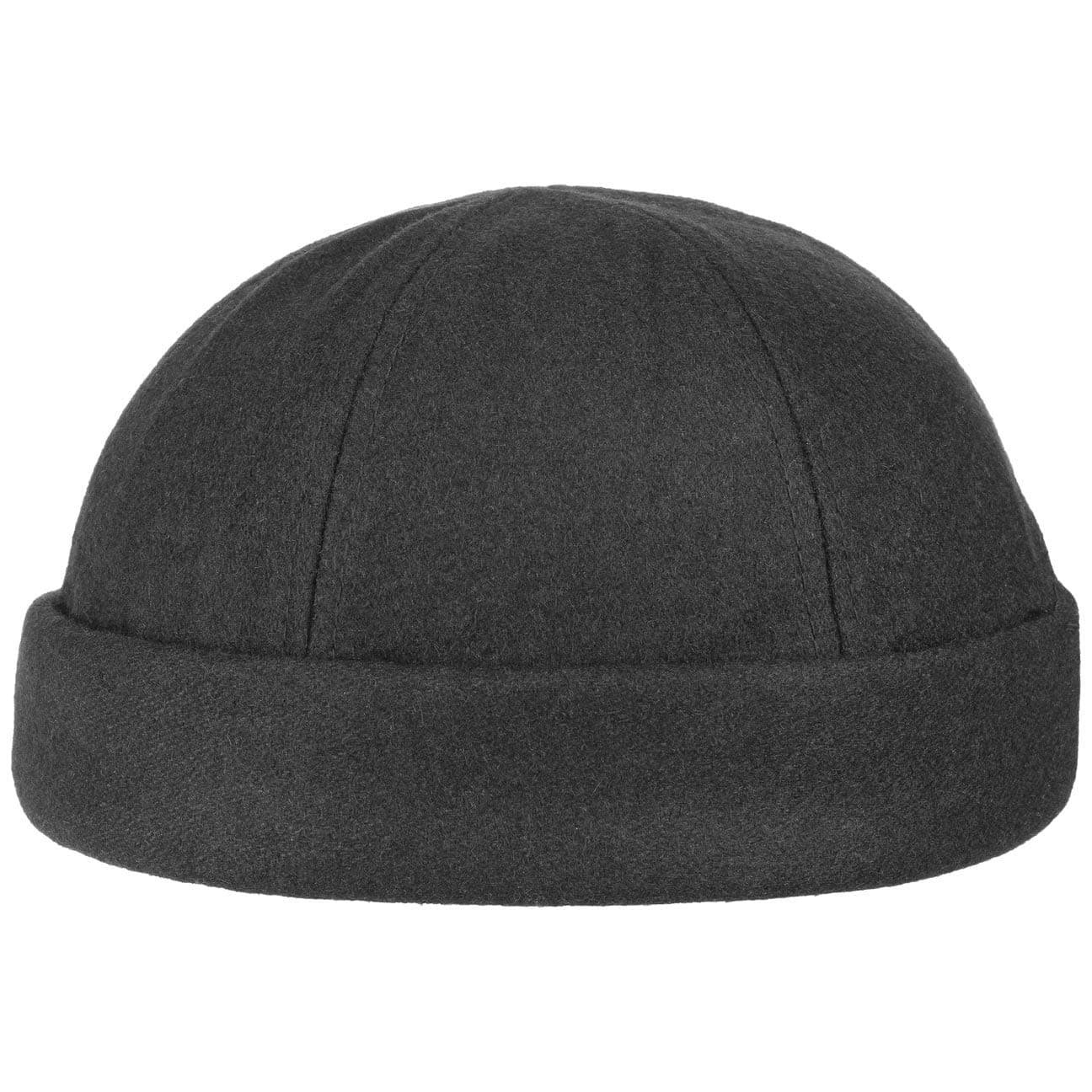 LipodoPort Docker Cap - Winter Cap in Black, Blue, Grey, Bordeaux-Red - Sailor’s Cap One Size 54-61 cm - Hook and Loop Closure- Fits Closely to Your Head - Men’s Cap Autumn/Winter