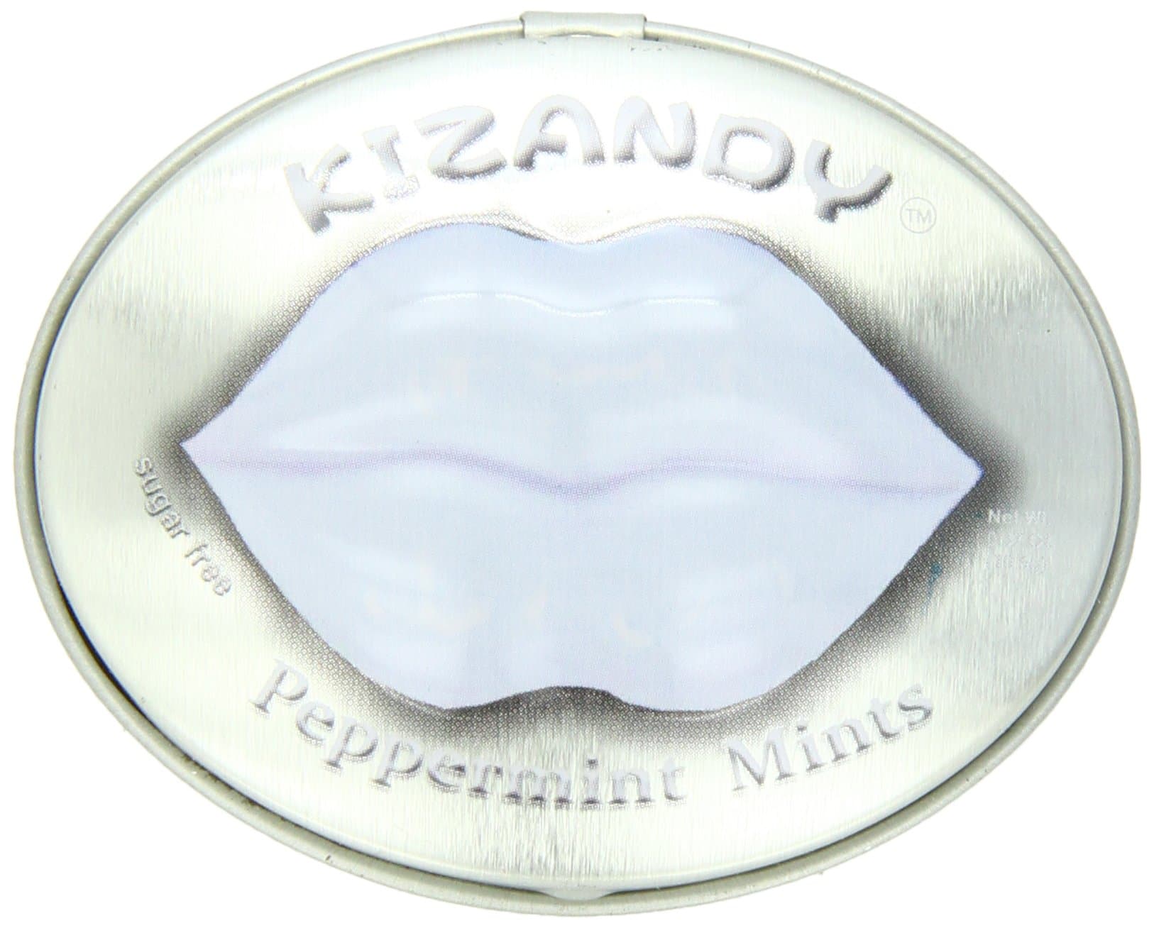Kizandy Sugar Free Mints, Peppermint, 0.35 Ounce (Pack of 6)