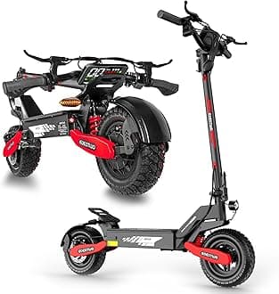 Electric Scooter for Adults, 1200W/2400 Motor Fast E Scooter, 11" Off-Road Tires, Up to 30/40 MPH Top Speed & 20/45 Miles Long Range, Dual Brake, Foldable